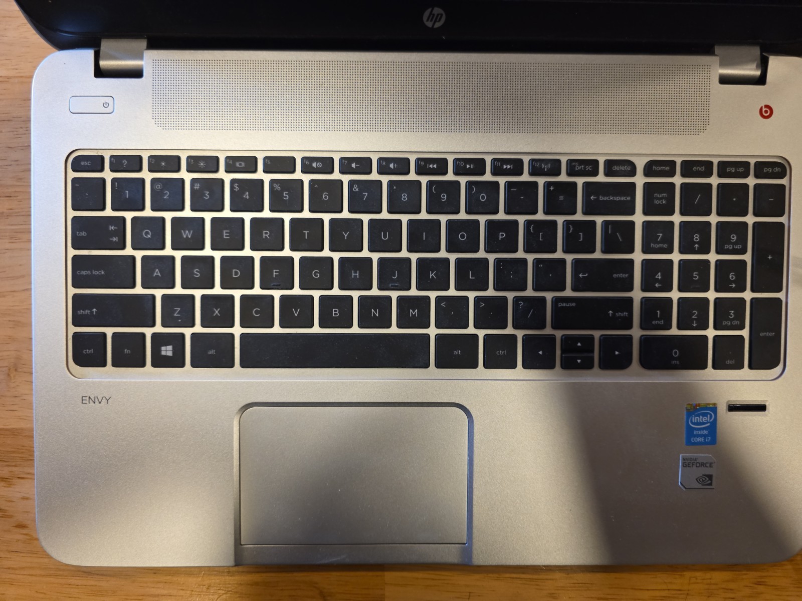 HP ENVY 15 LAPTOP E1P05AV PARTS ONLY, No Battery.