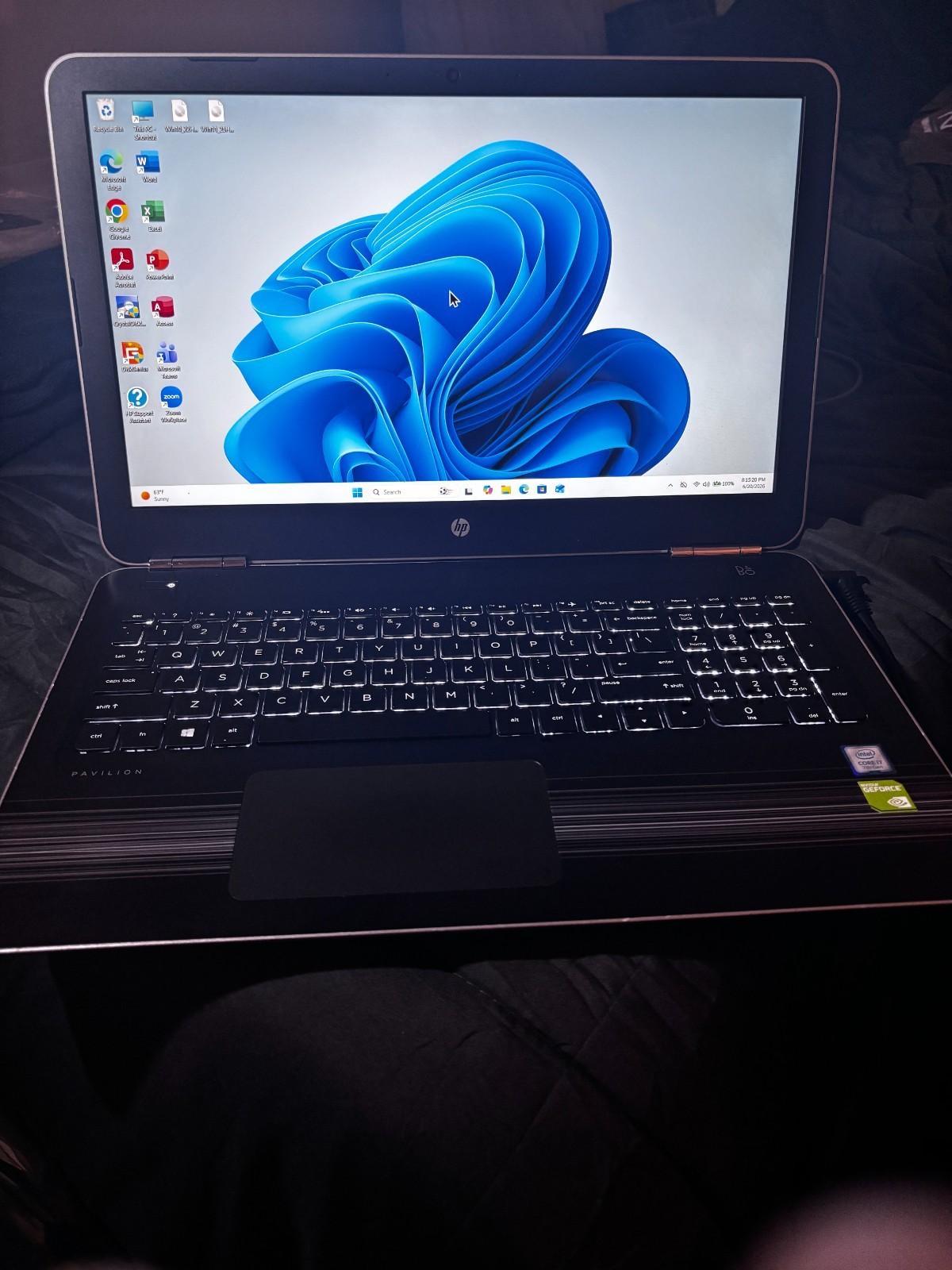 HP 15t-au100 i7 TOUCH 2.7 GHz 500GB+512GBNVME SSD 32GBRam Win11P w/100%🔋&45W AC