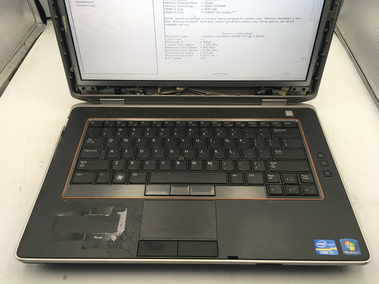 DELL LATITUDE E6420 – BOOTS TO BIOS – INTEL I5 2410M – 4GB RAM – READ DESC – BB!