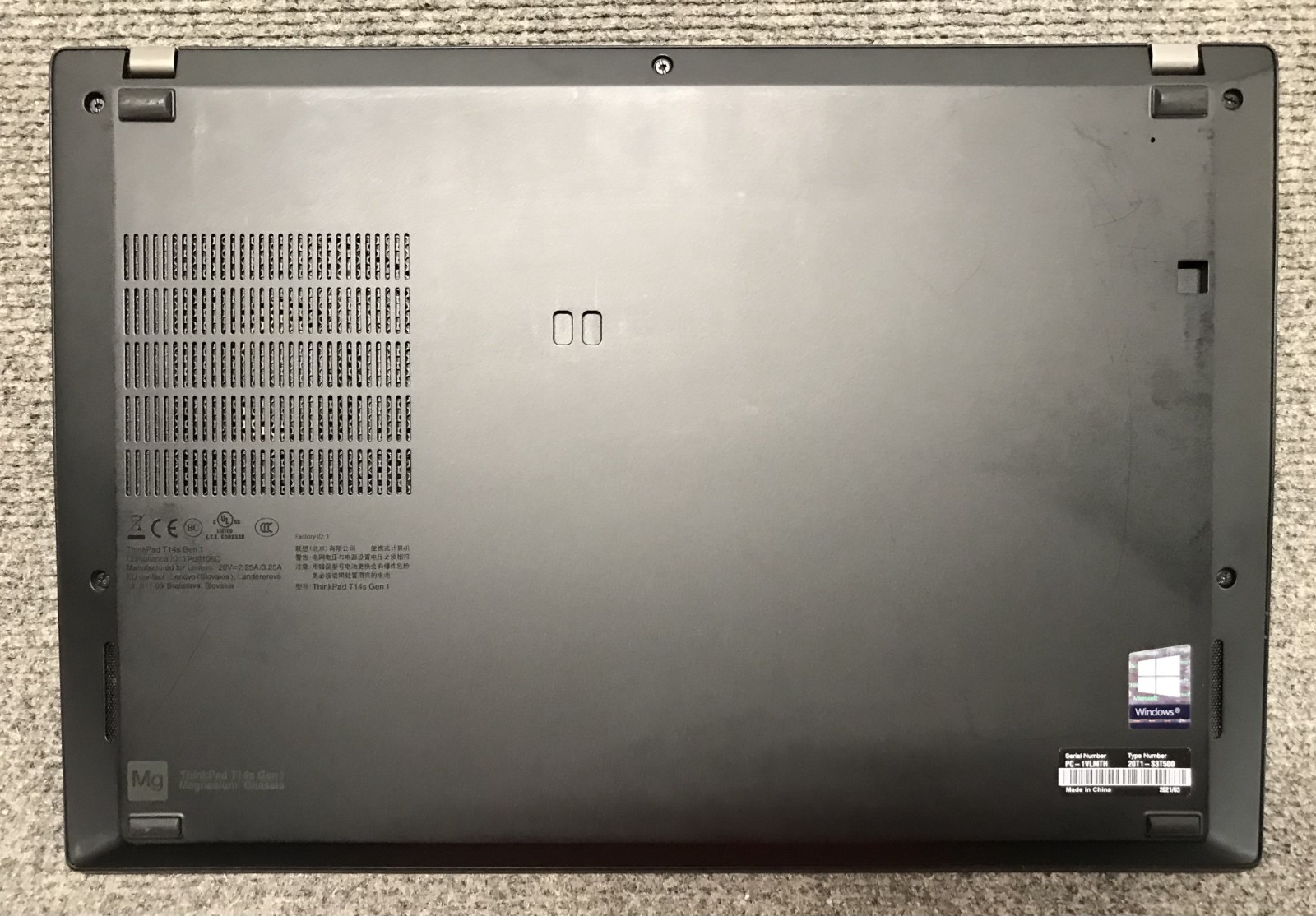 Lenovo ThinkPad T14s 14″ Laptop i5-10310U 16GB RAM 512GB NVMe, As Is