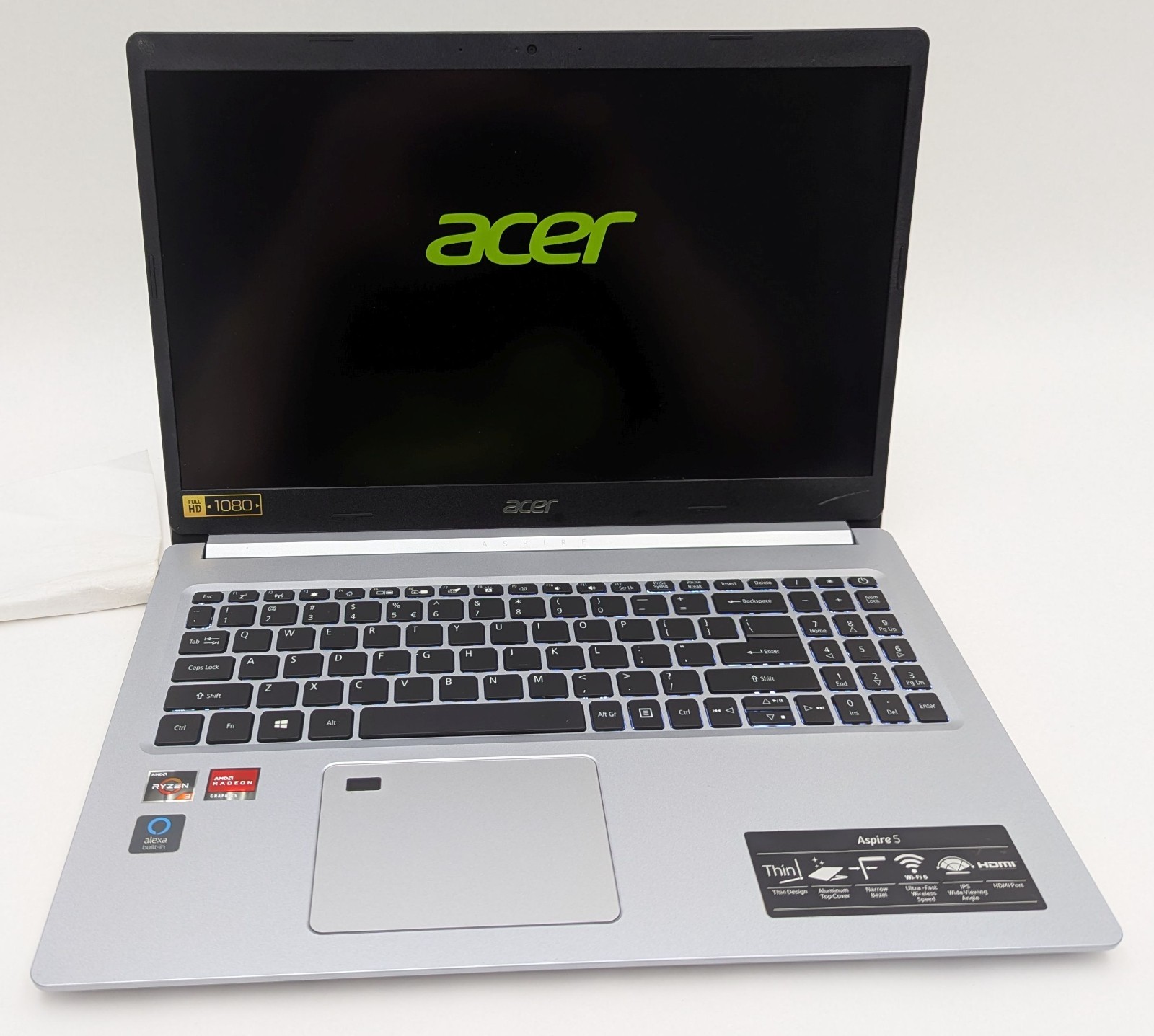 Incomplete Acer Aspire A515-46-R3UB 15.6″ Laptop Ryzen 3 3350U 2.10GHz 12GB RAM