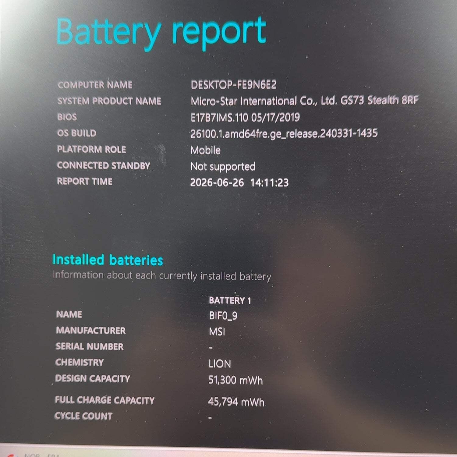 MSI Stealth GS73 17.3″ i7-8750H 16GB RAM 2TB HDD GeForce GTX 1070 Max-Q READ