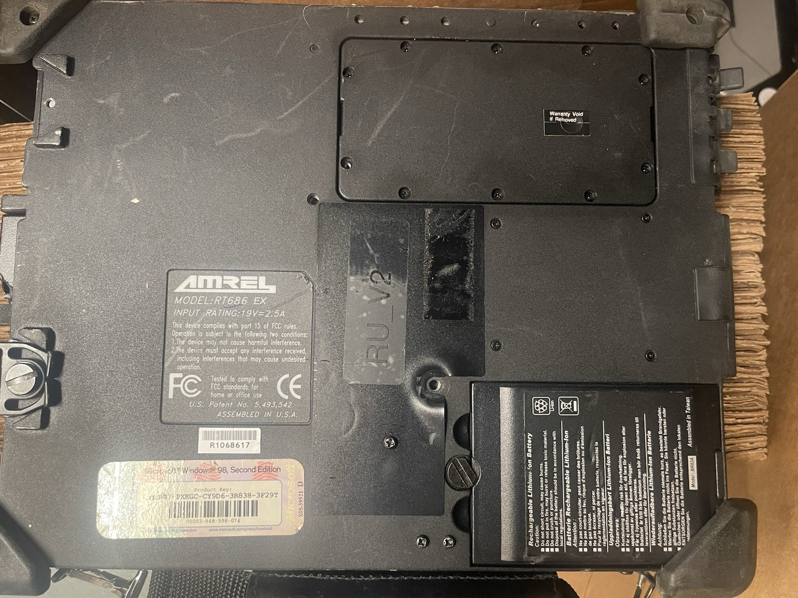 Oceaneering Amrel RT686EX 15.1 Note Book Computer