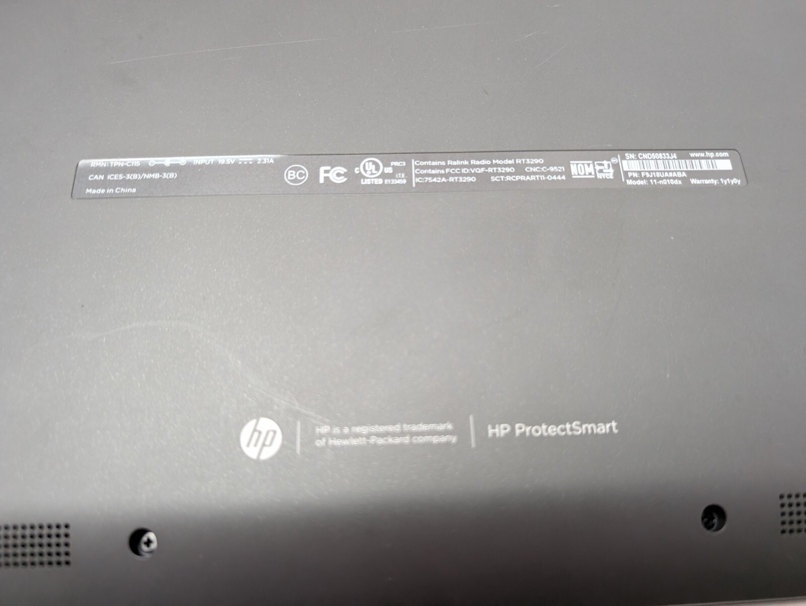 #1 HP Pavilion x360 11-N010DX Gray 11.6″ TouchScreen Intel Pentium PARTS ONLY