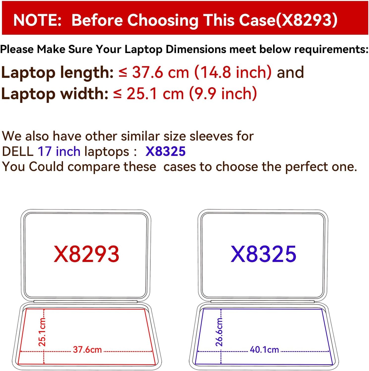 Water-Resistant Sleeve Case for 17 inch DELL XPS 17 9730/9720/9710/9700 Laptop
