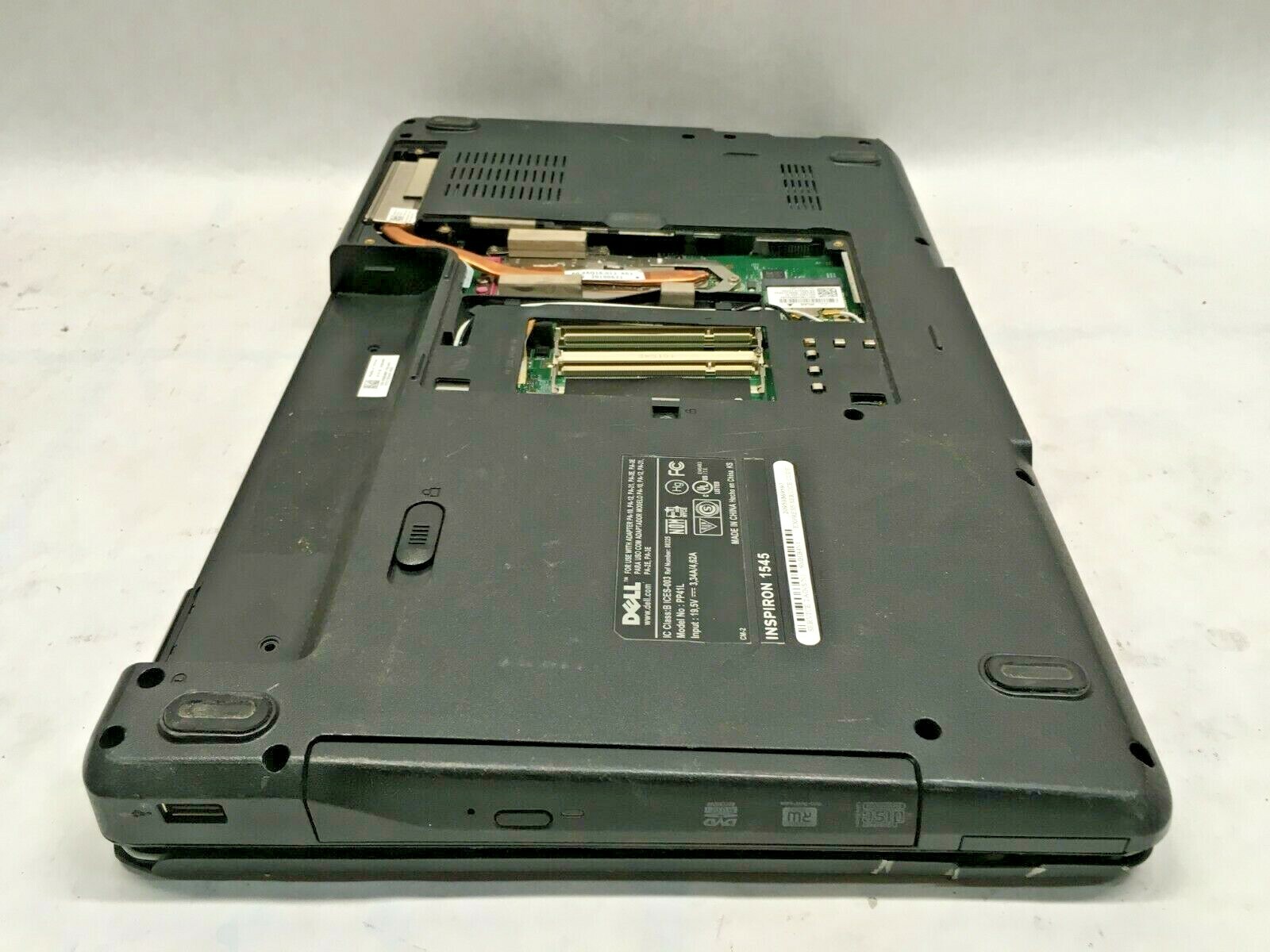 DELL Inspiron 1545 Laptop For parts Does not Boot NO LCD Screen/Keyboard/HDD. JR