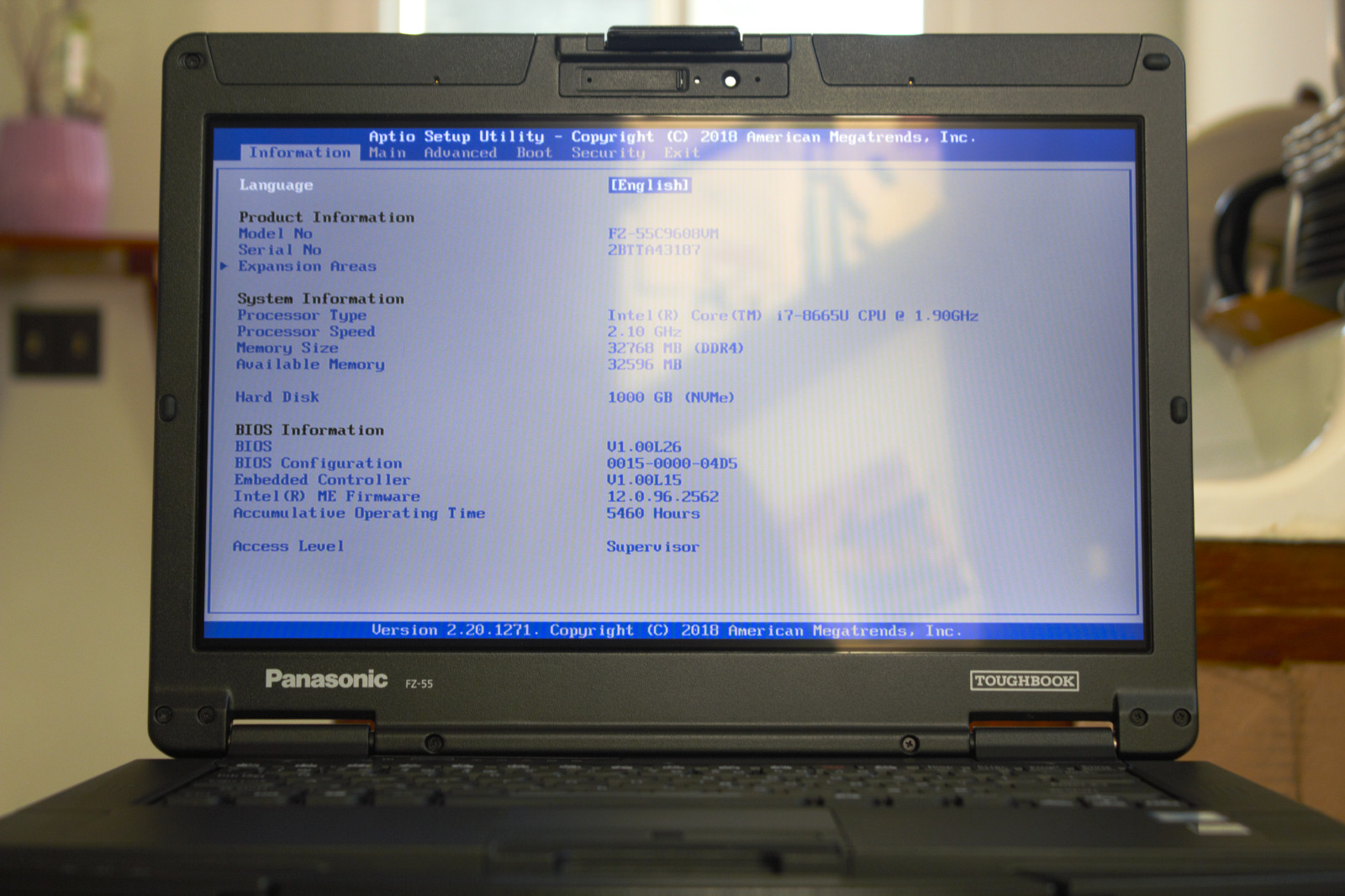 Panasonic Toughbook FZ-55 i7-8665U NEW 1TB SSD 32GB RAM Touch 4G GPS 2x Battery