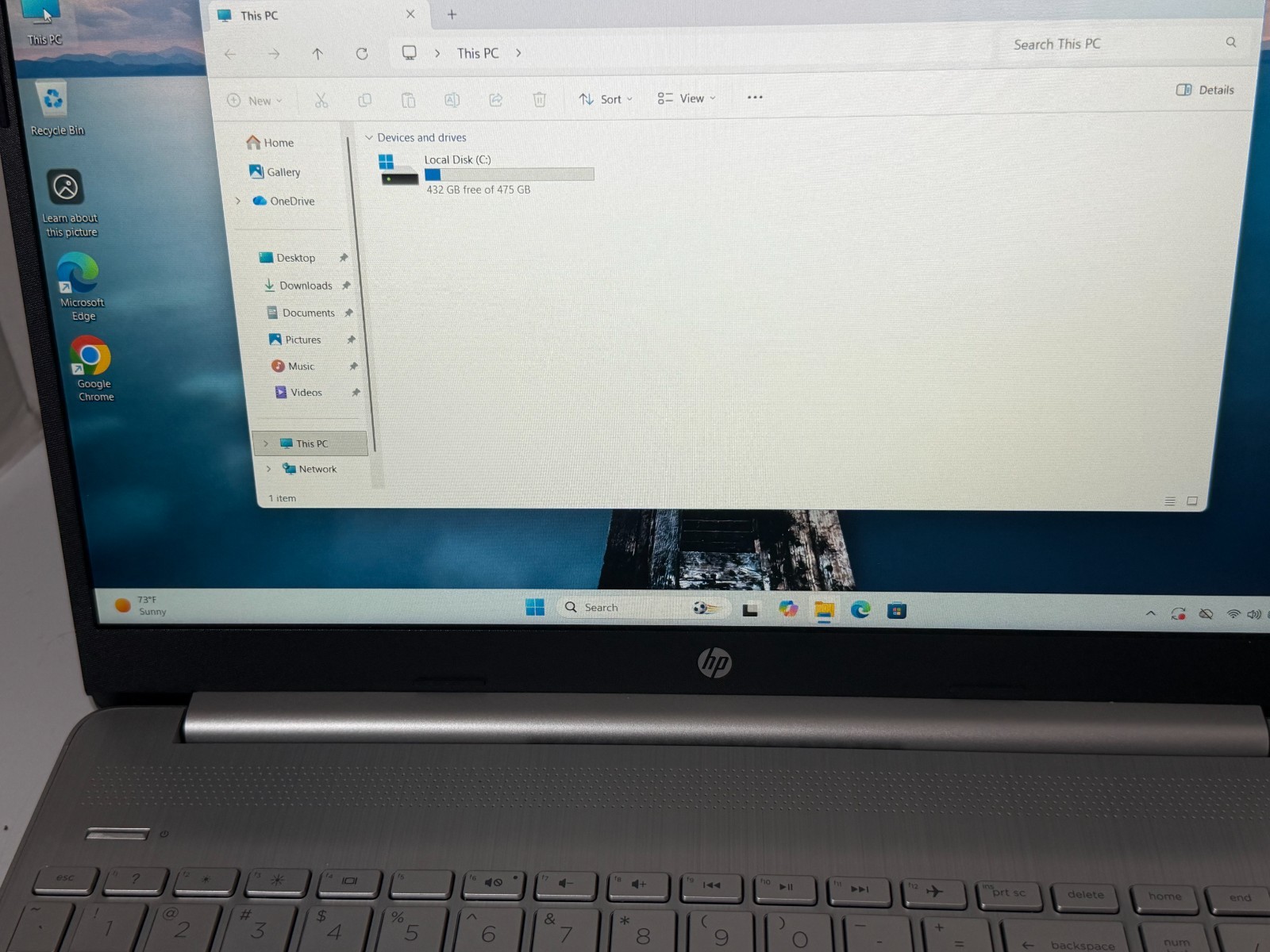 HP Laptop 11th Gen Core i5-1135G7 16GB RAM 512GB NVMe Win11H w/AC Adapter