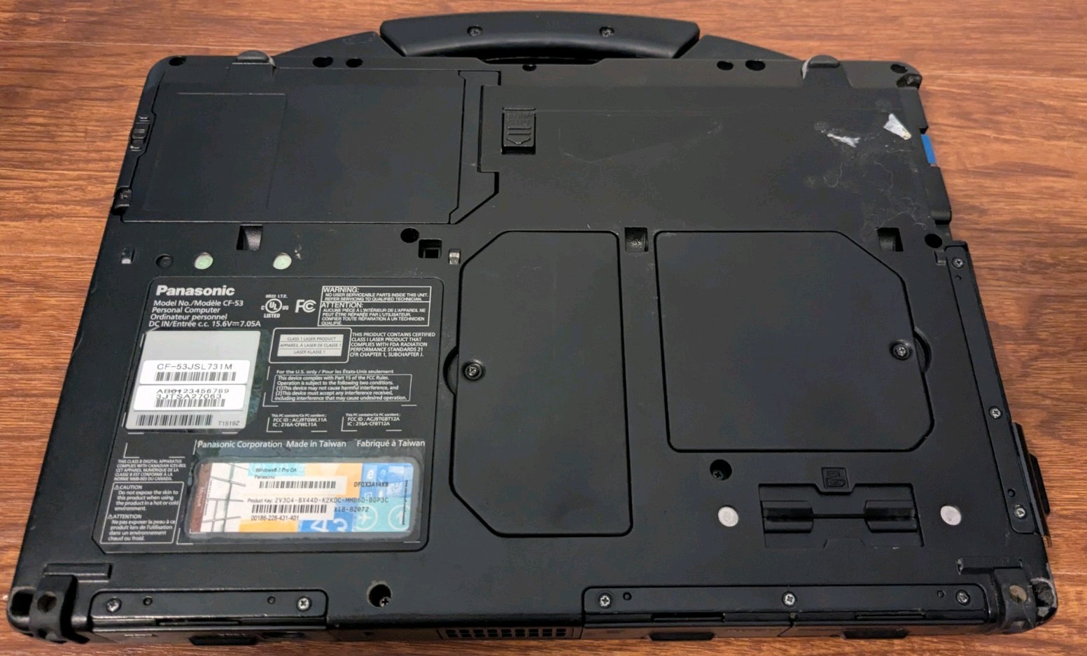 Panasonic Toughbook CF-53 MK2 Intel i5 16GB RAM 500GB HDD Boots To Bios – No OS