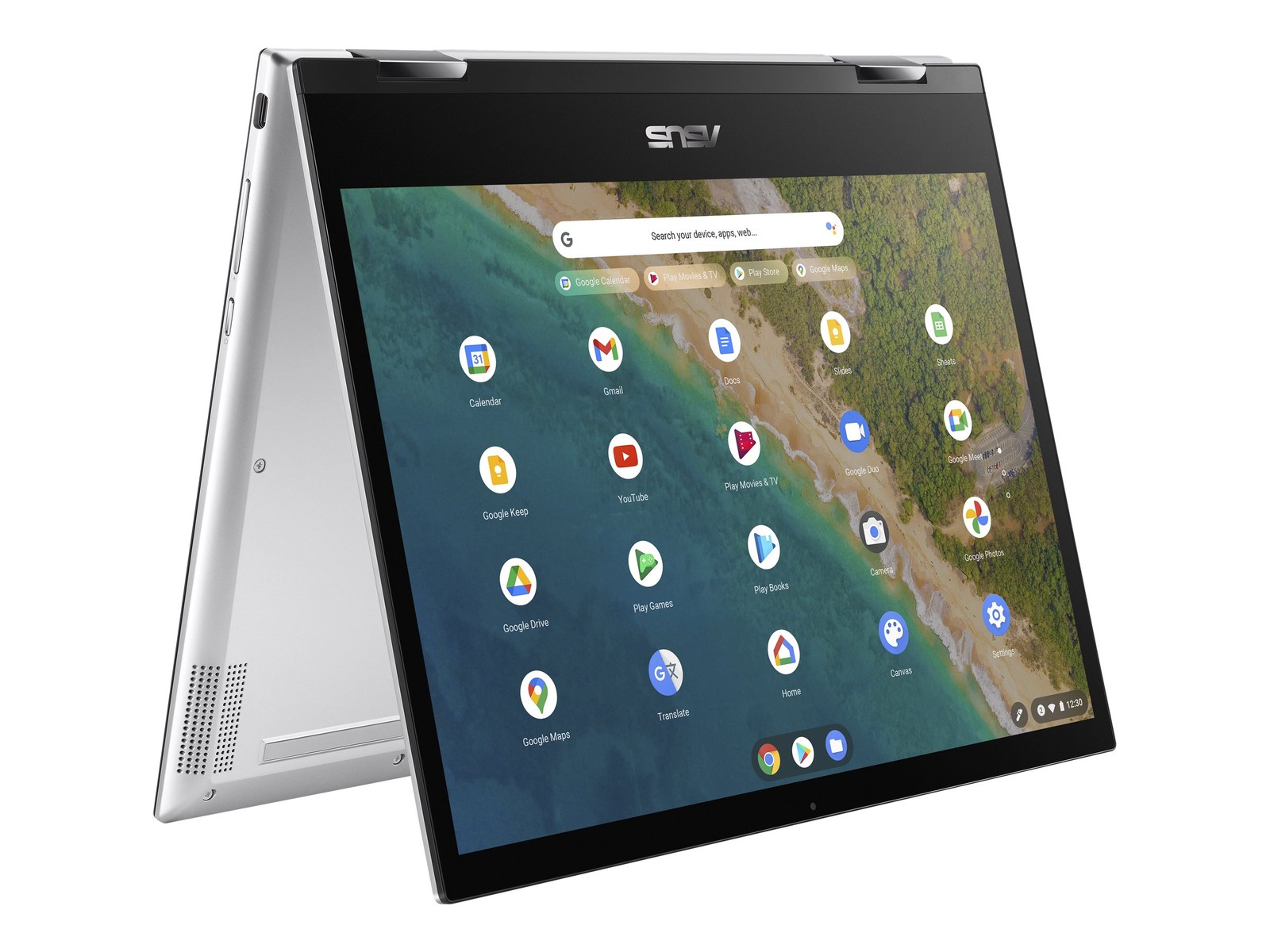 Asus AU CM3200FM1 12″ HD Touch 820 MT8192 4GB 64GB MediaTek Chrome OS Laptop, SL