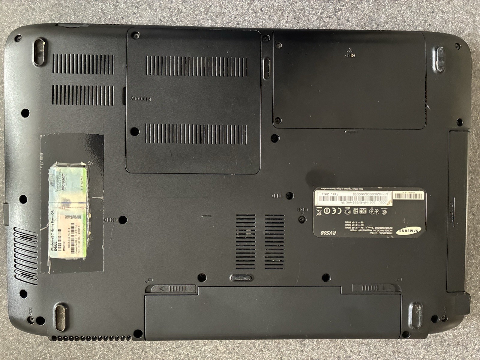 Samsung Pentium (R) Dual-Core CPU Laptop Windows 7 Home Premium T4500 @ 2.30GHz