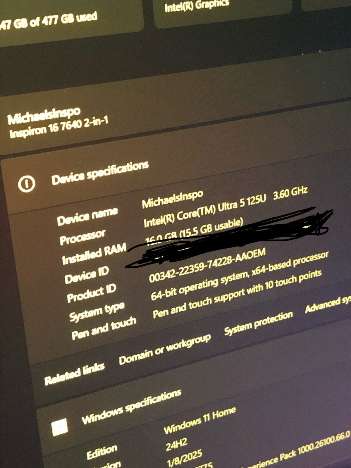 Dell Inspiron 2-in-1 16″ ( 512GB SSD, Intel Core i5 12th Gen., 4. 70 GHz,…