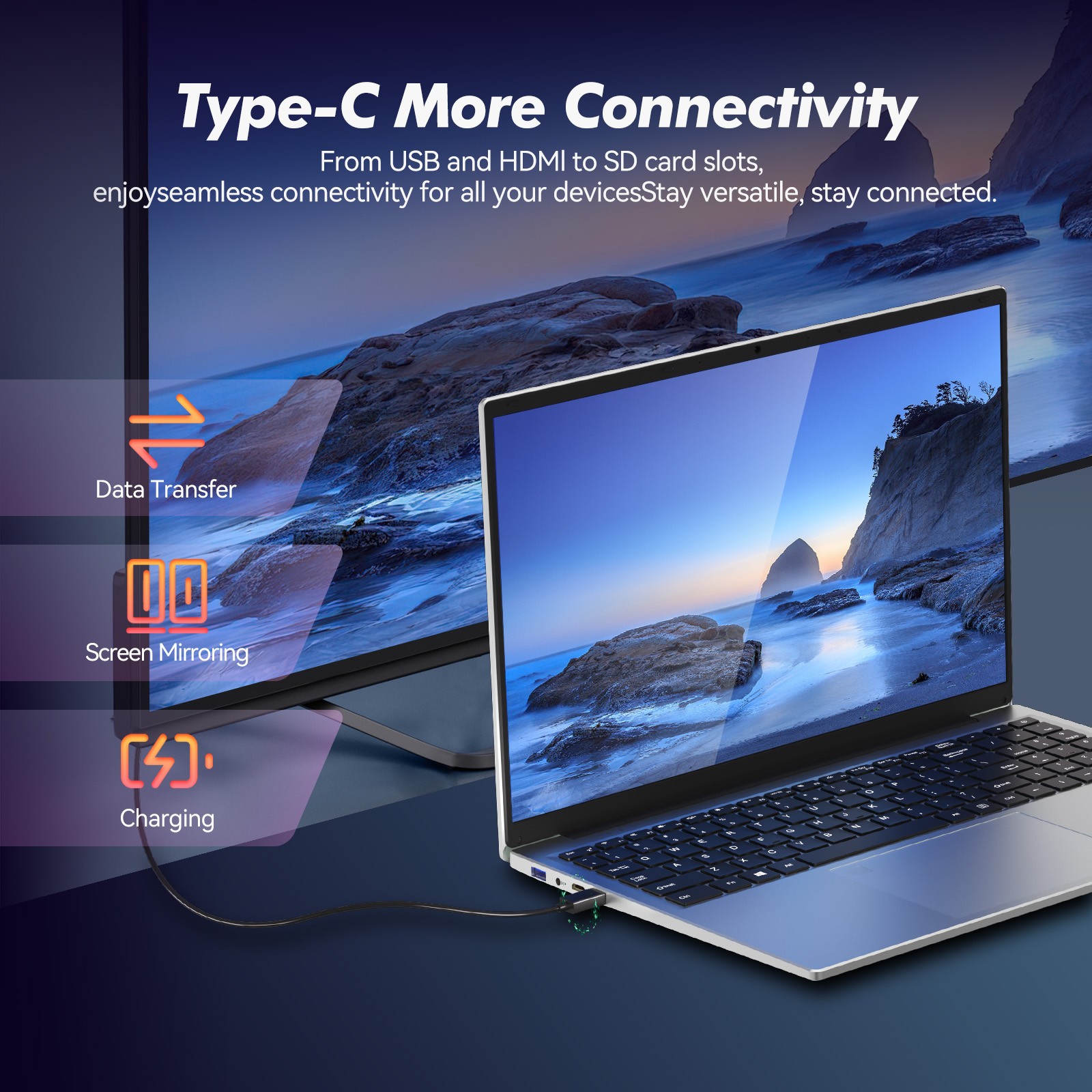 16″ FHD Laptop Computer i3-1000NG4 16GB RAM 1TB SSD Win 11, WiFi 6, Fingerprint