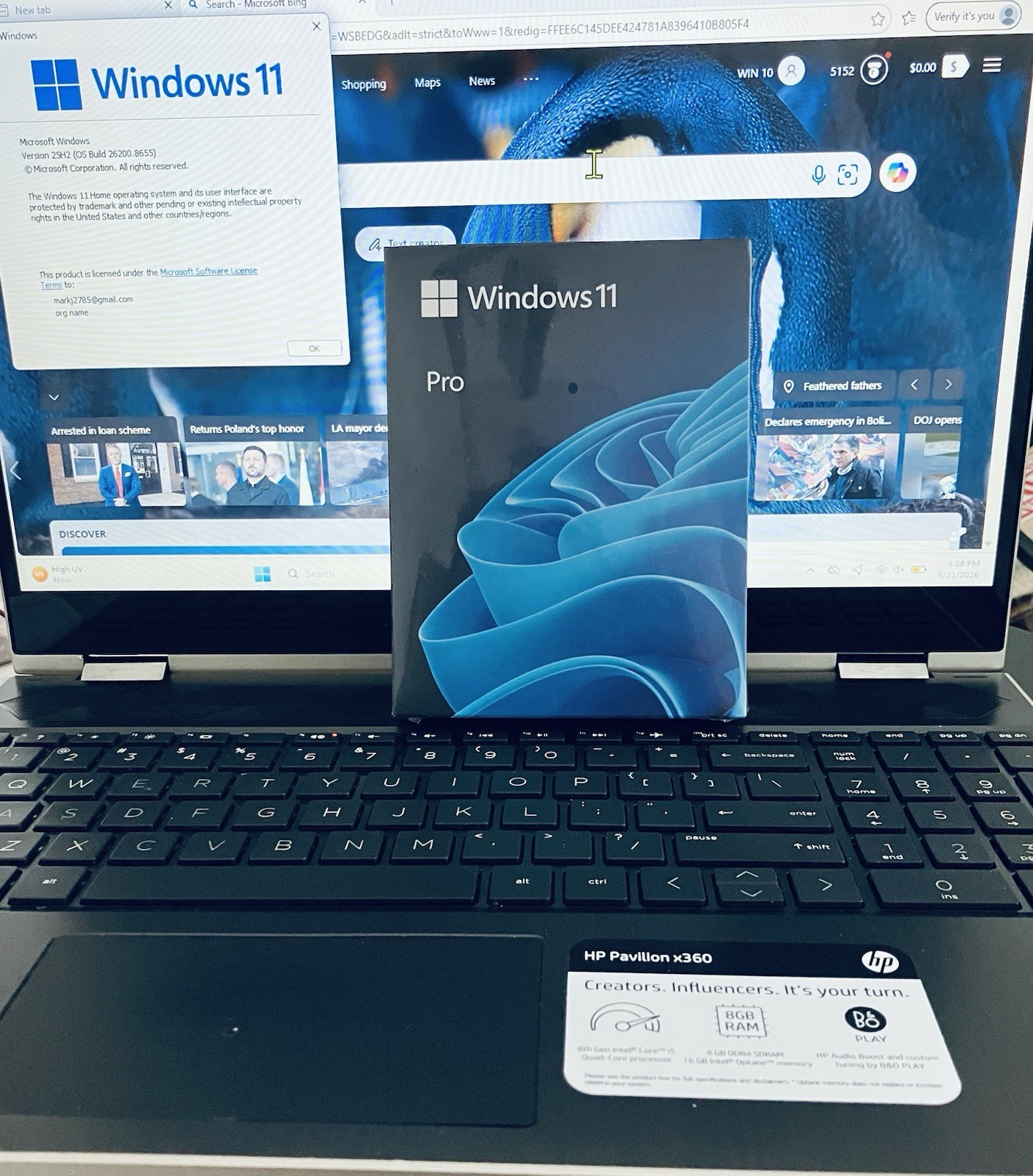 HP Pavilion x360 2-in-1 Laptop | Intel i5 | 1.5TB Dual Drives (SSD+HDD) | 8GB +