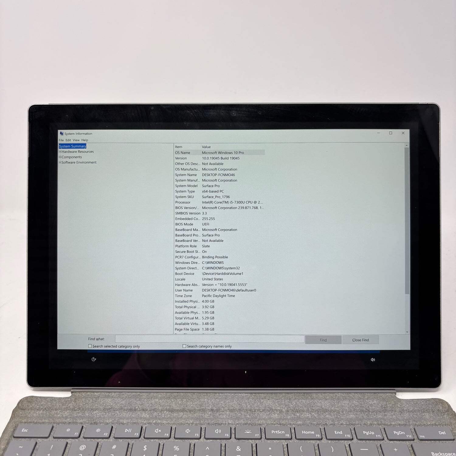 Microsoft Surface Pro 1 1796 12.3″ i5-7300U 2.6GHz 4GB RAM 128GB SSD