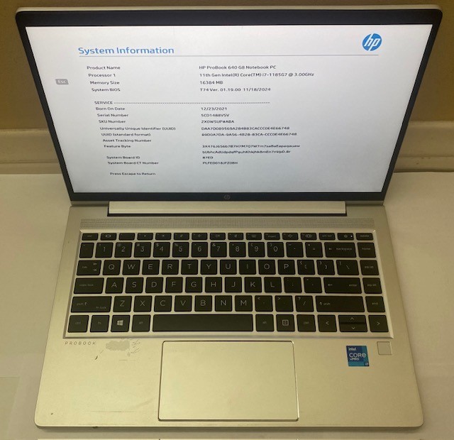HP ProBook 640 G8 Notebook 16GB i7-1185G7 3.00GHz 256GB SSD