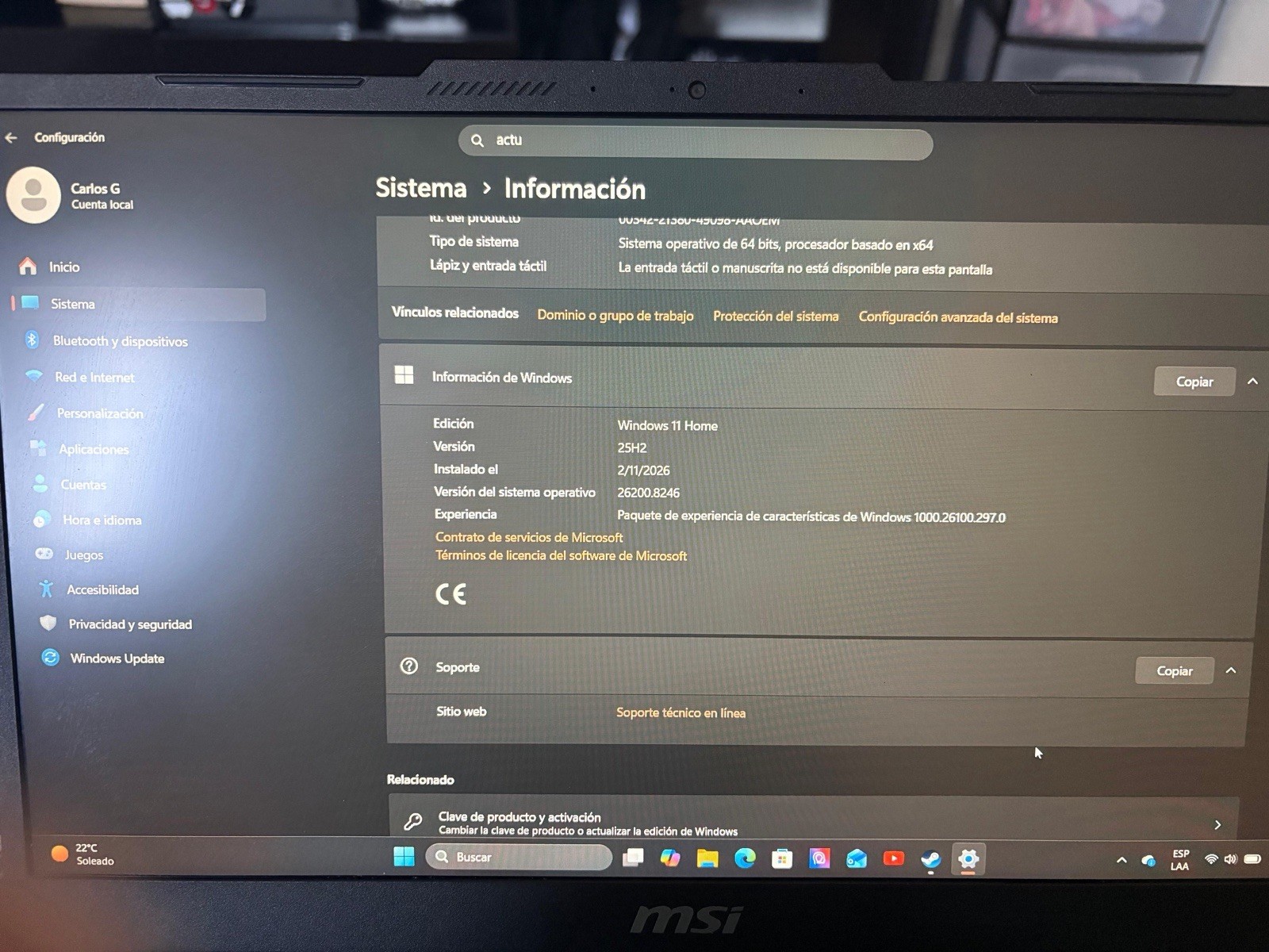 MSI Cyborg 15 A13VF i7-13620H 32GB 954GB SSD RTX 4060 15.6″ W11