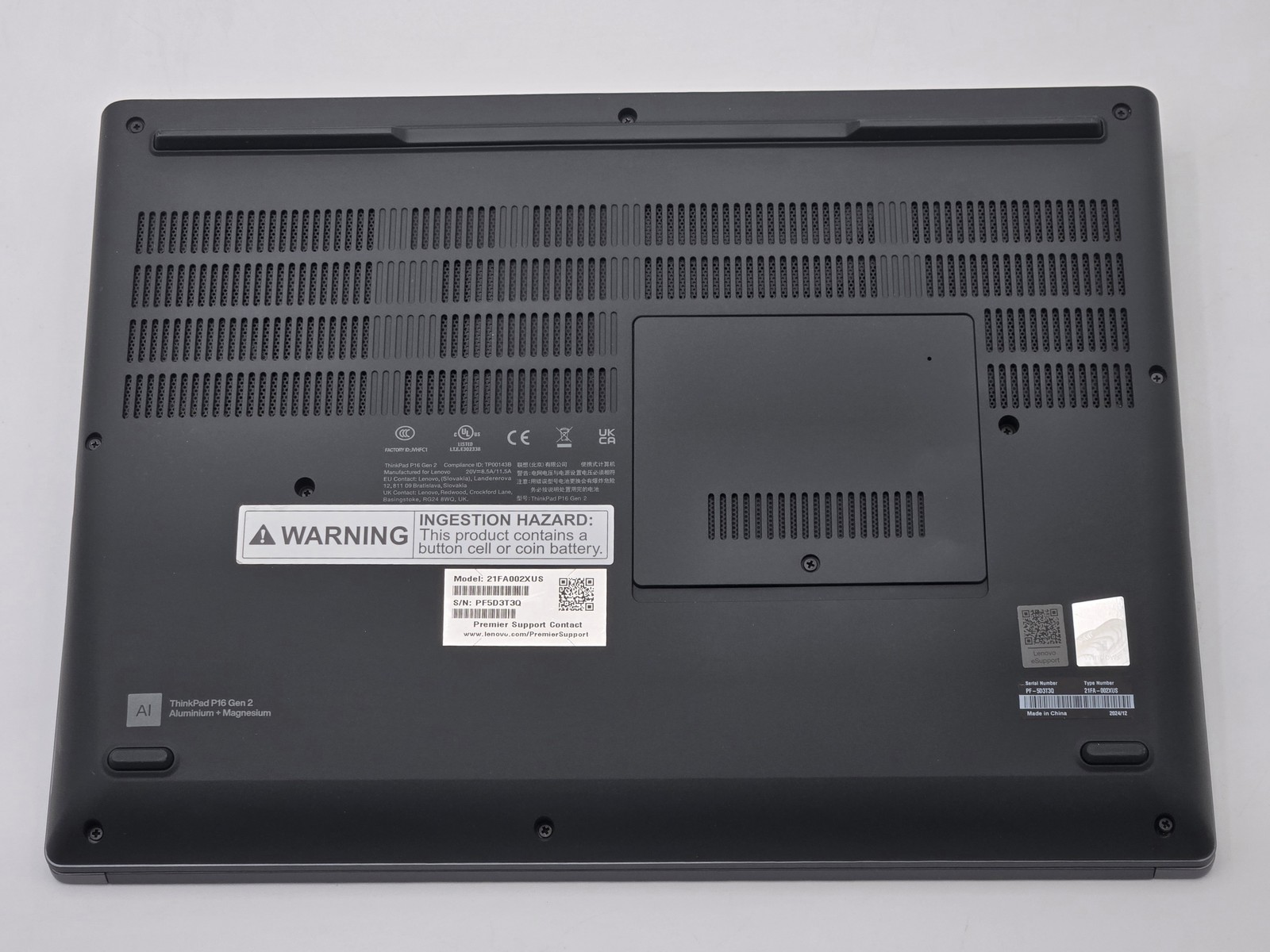 Lenovo ThinkPad P16 Gen 2 16″ i7-13700HX 32GB 1TB RTX 4000 Ada Win11 Pro Wty