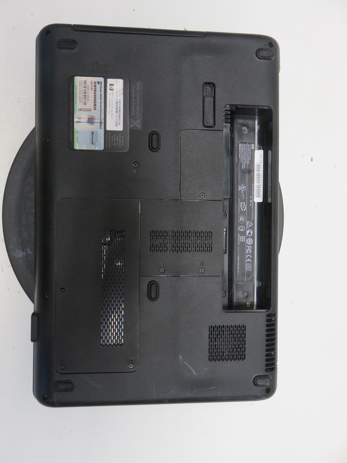 HP G60 AMD Turion Dual-Core RM-75 2200 MHz 3072 MB NO HDD No Batt