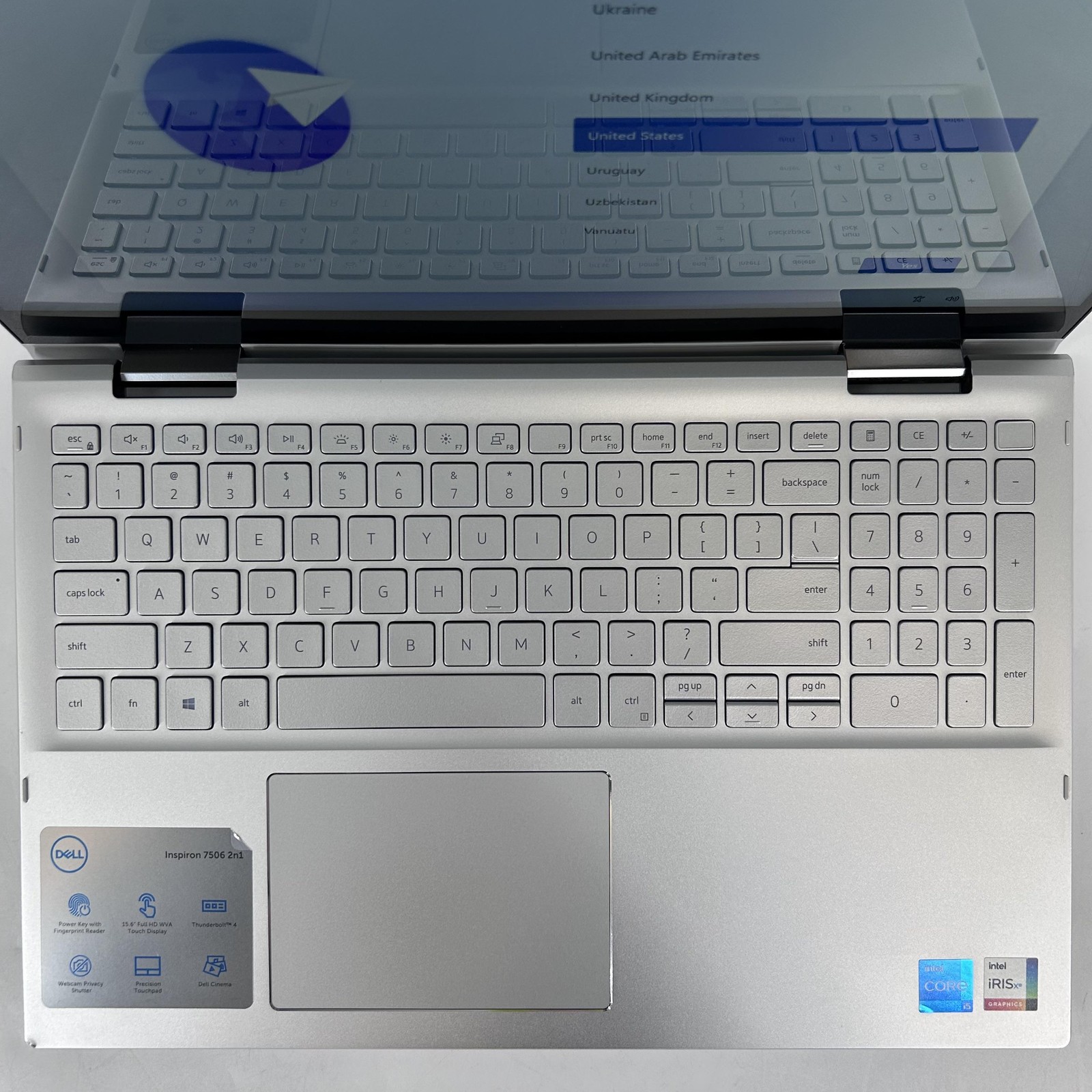 Dell Inspiron 7506 (2-in-1) 15.6 FHD TOUCH i5-1135G7 2.40GHz 8GB 256GB SSD Good