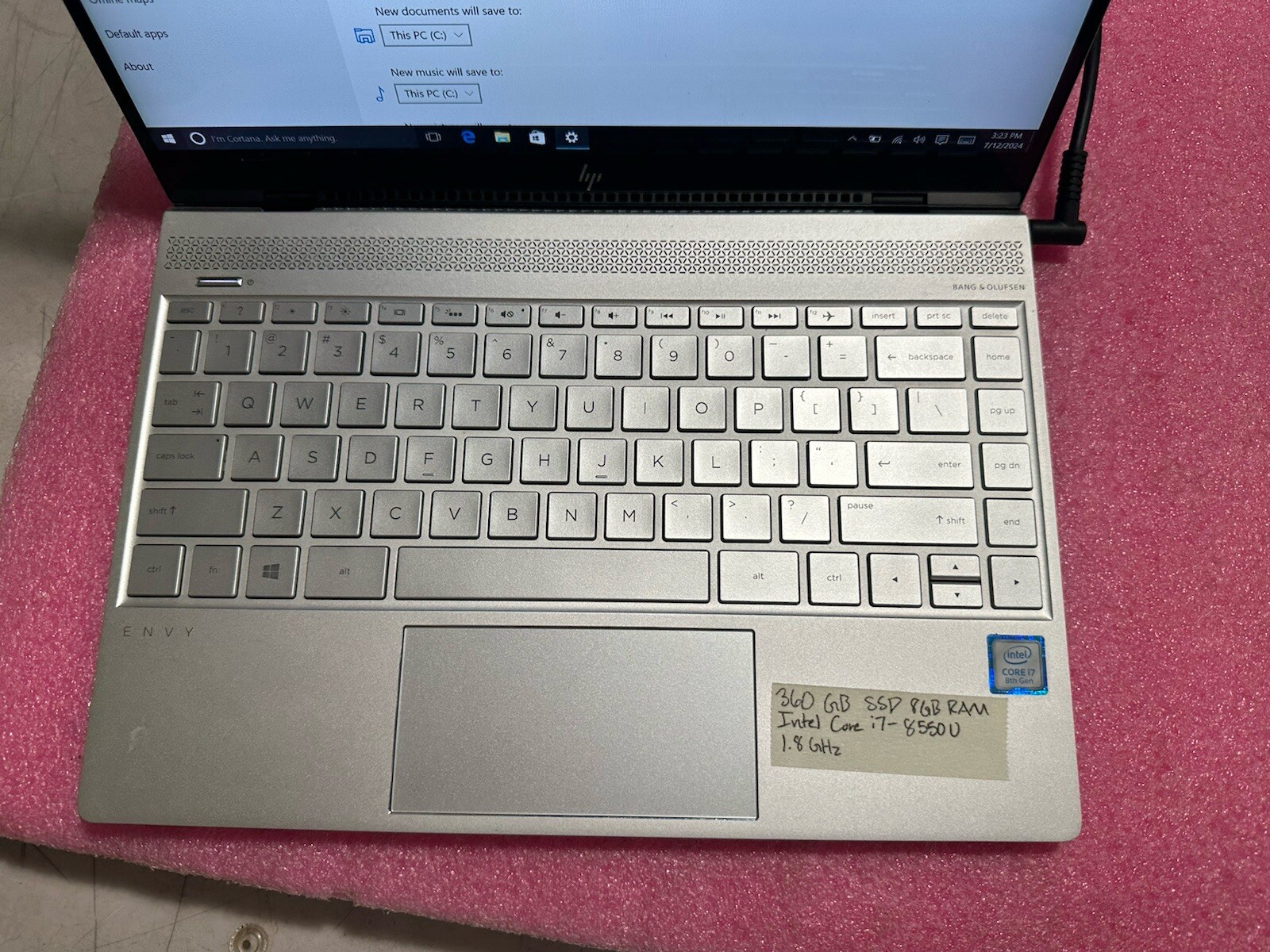 HP ENVY 13t-ad100 13″ Laptop, Touch Screen, Intel Core i7-8550U 8GB RAM, 360 GB