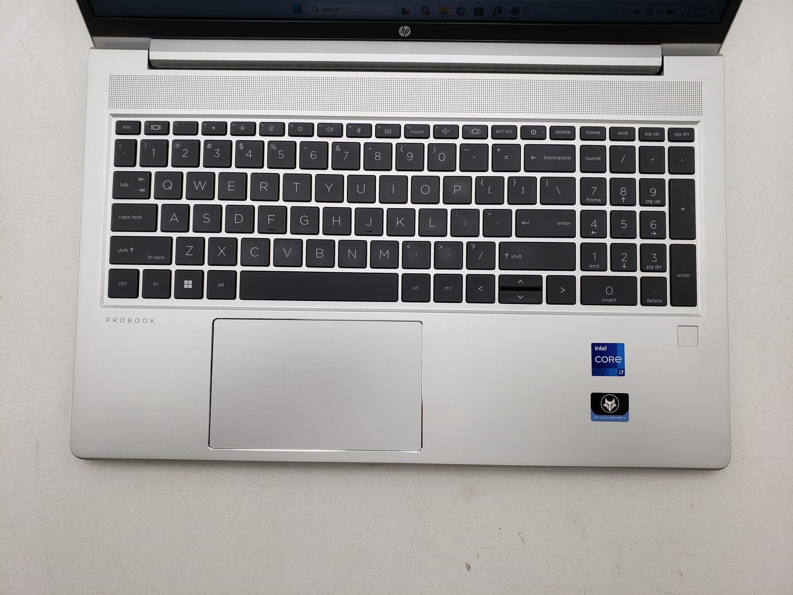 HP ProBook 450 G9 i7-1255U 16GB RAM 256GB SSD 15.6in Iris Graphics 128MB Tested