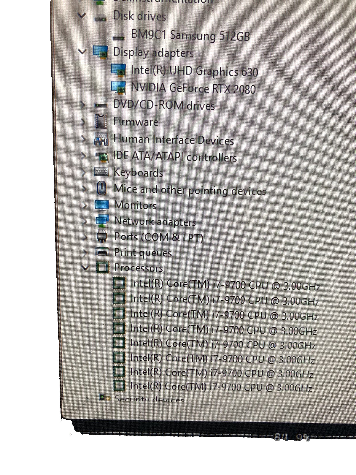 Dell Alienware Aurora R8 i7 9700 32GB Ram Liquid Cooled 512gb SSD EVGA RTX 2080