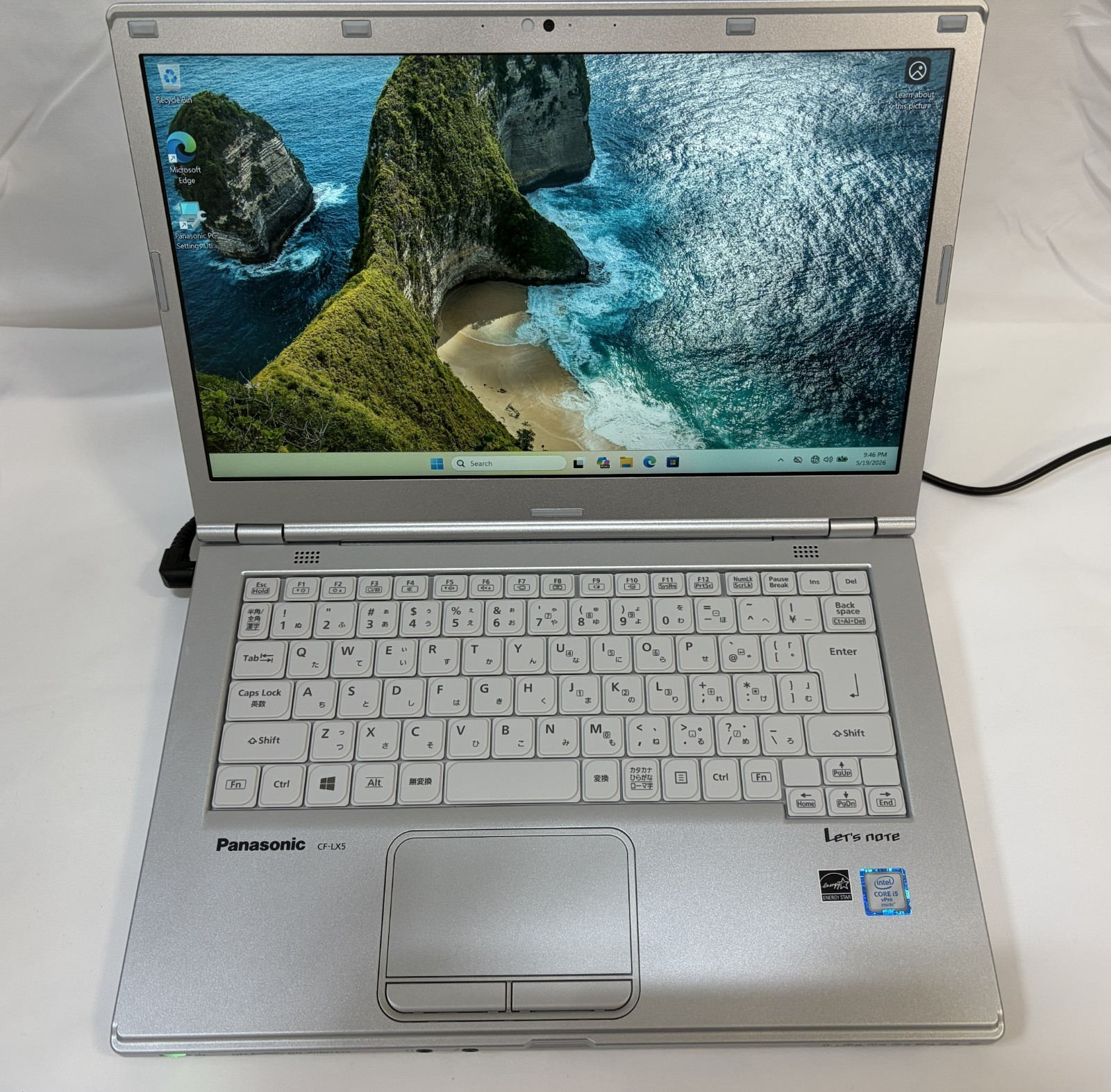 Panasonic CF-LX5 Laptop Let’s Note 14″ i5-6300U 8GB 256GB SSD Win11 Pro DVD JP
