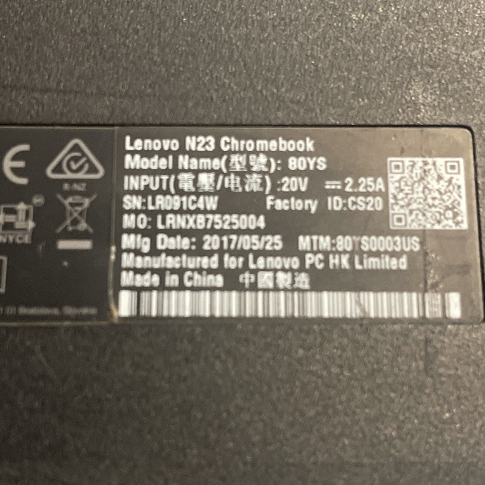 Lenovo N23 Chrome See Pictures