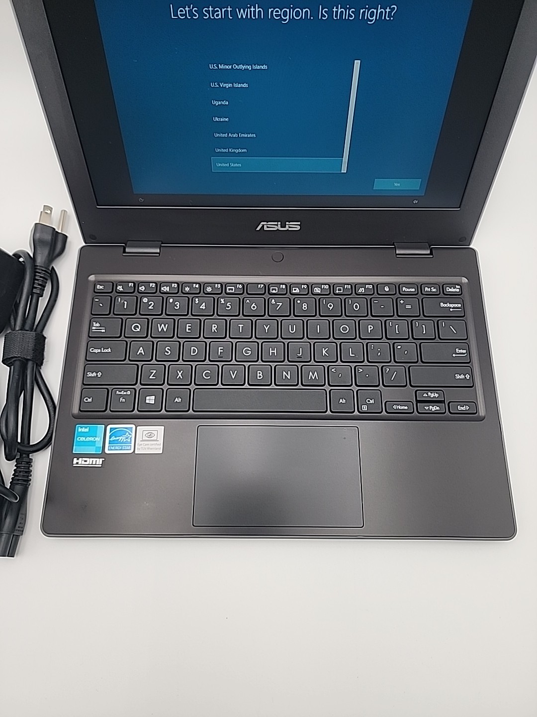 Asus BR1100CK 11.6” HD Laptop Intel Celeron N4500 4GB DDR4 RAM 64GB