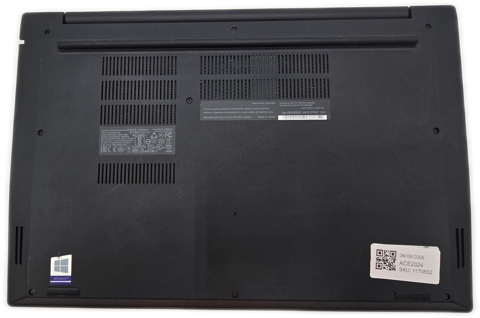Lenovo ThinkPad E580 i5-8th Gen 16GB 256GB SSD Windows 11 Home
