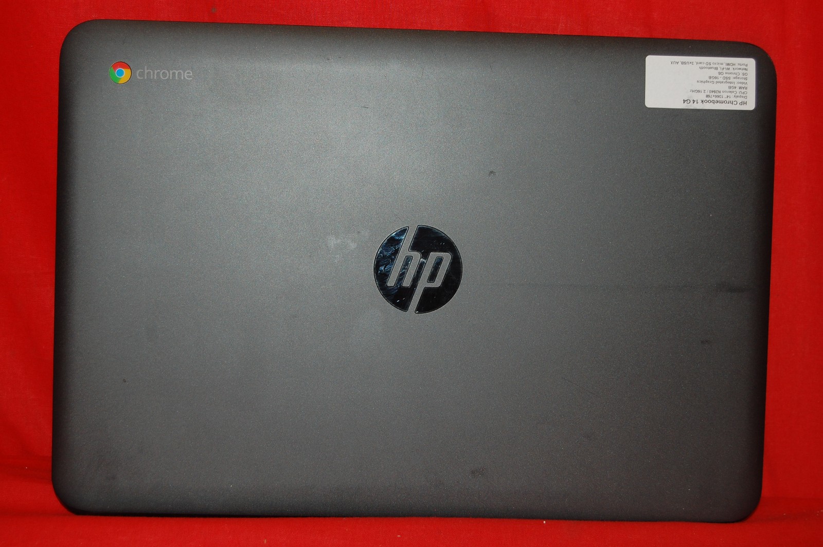 HP Chromebook 14 G4 4G RAM 16GB SSD Celeron N2840 2.16GHZ 14 Inch Grey 0542