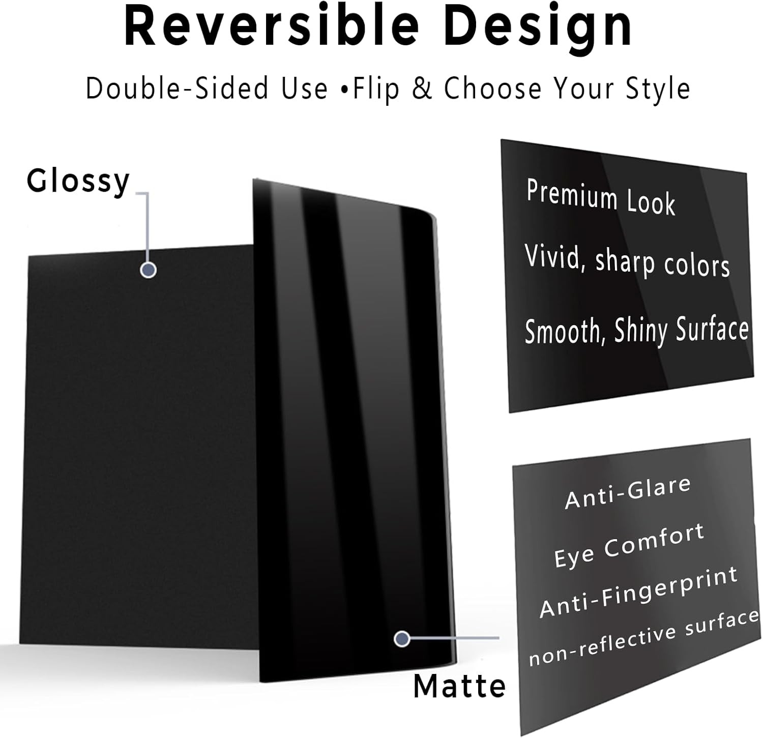 Laptop Privacy Screen 12 Inch 16:10, Anti-Spy Filter with Anti-Glare Protection