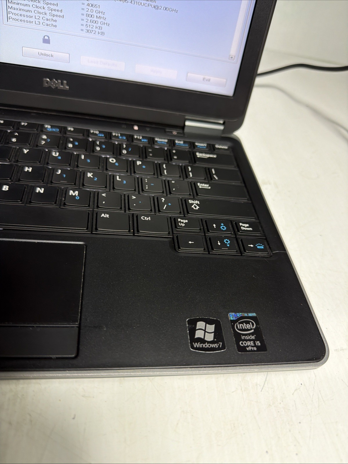 Dell Latitude E7240 12″ Laptop i5-4310u 8gb Ram No Drives Boots Bios Bios Passwo