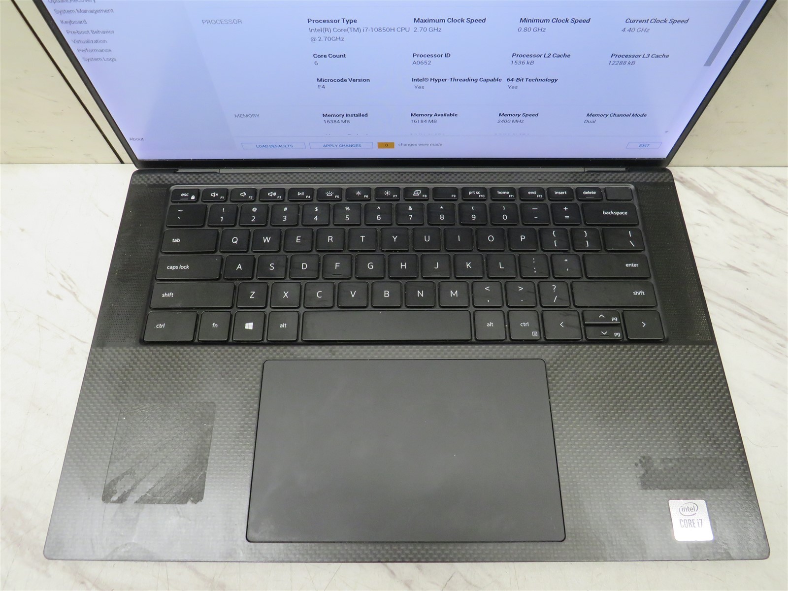 Dell Precision 5550 Laptop Intel i7-10850H@2.7GHz 16GB RAM BATT NVIDIA T1000 AC