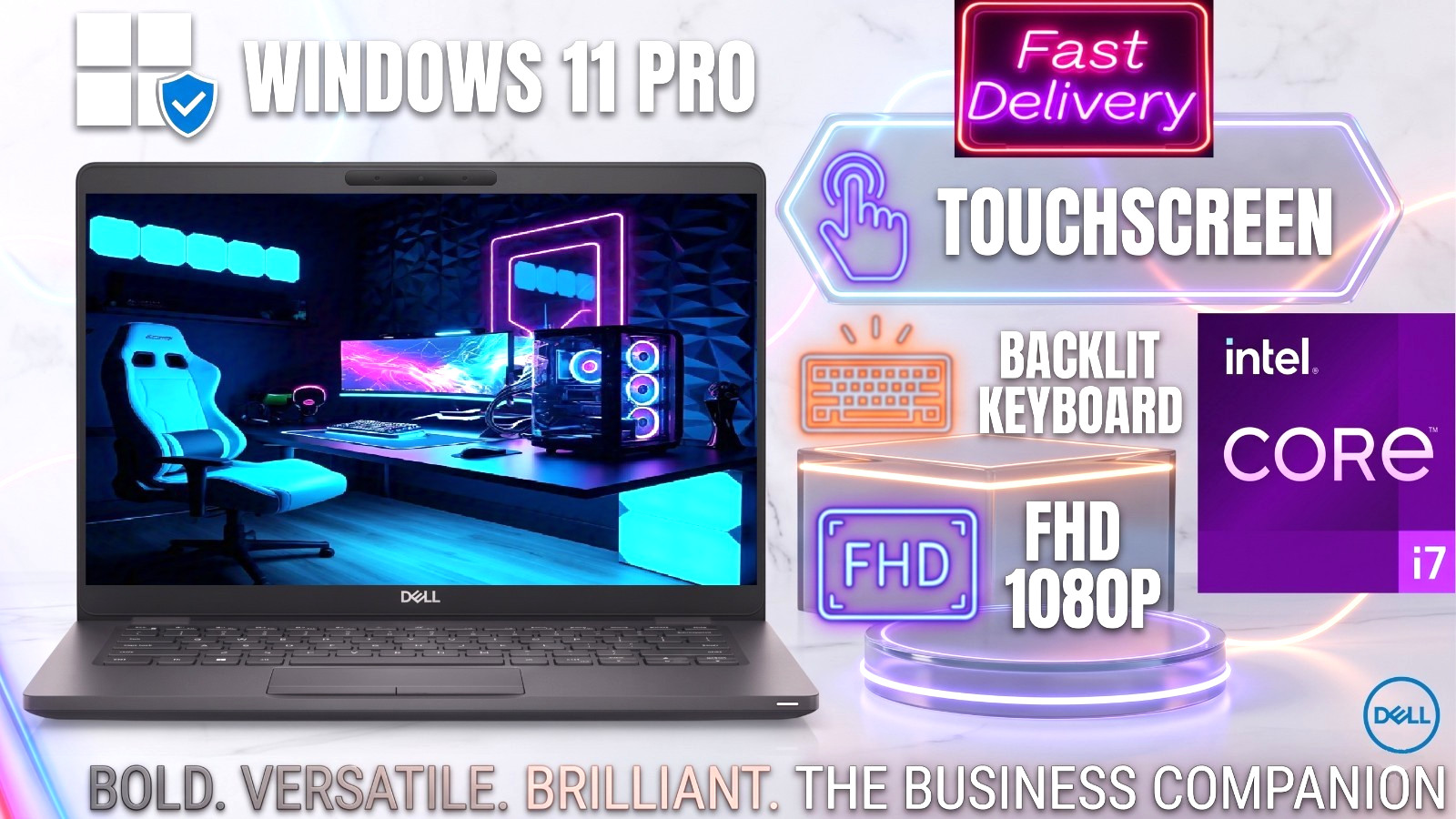 $100 Off~ Dell Latitude Laptop PC: Intel i7! 16GB RAM 256GB NVME SSD! Windows 11