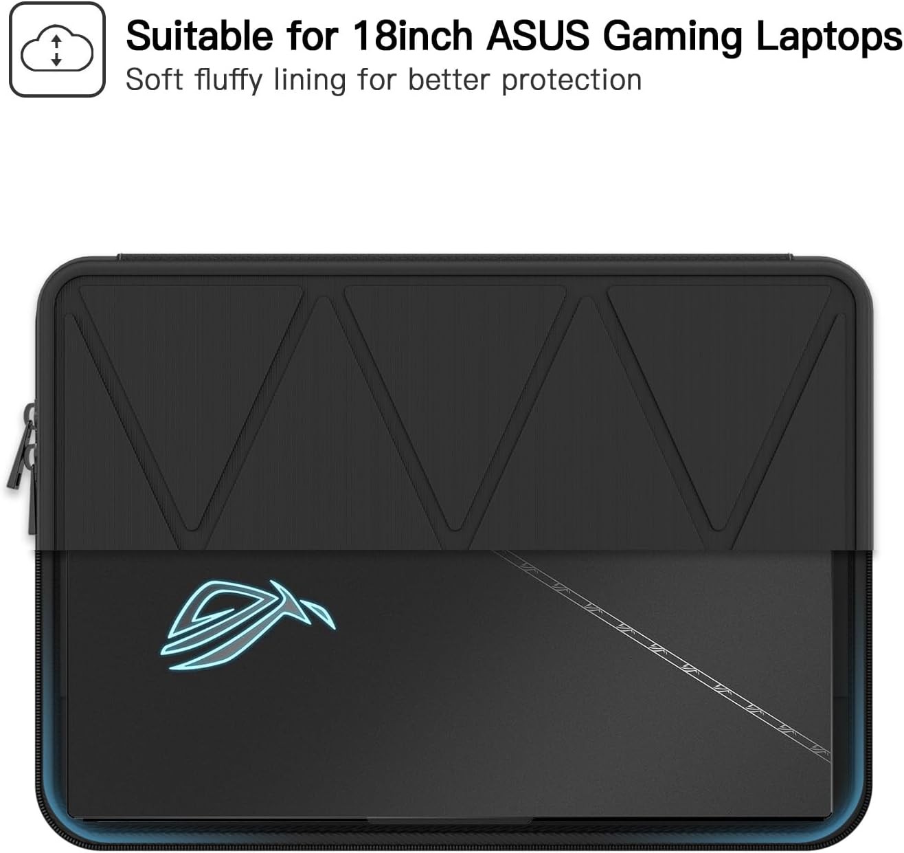 Hard Carrying Case Sleeve for 18 Inch ASUS Gaming Laptop, Protective Design
