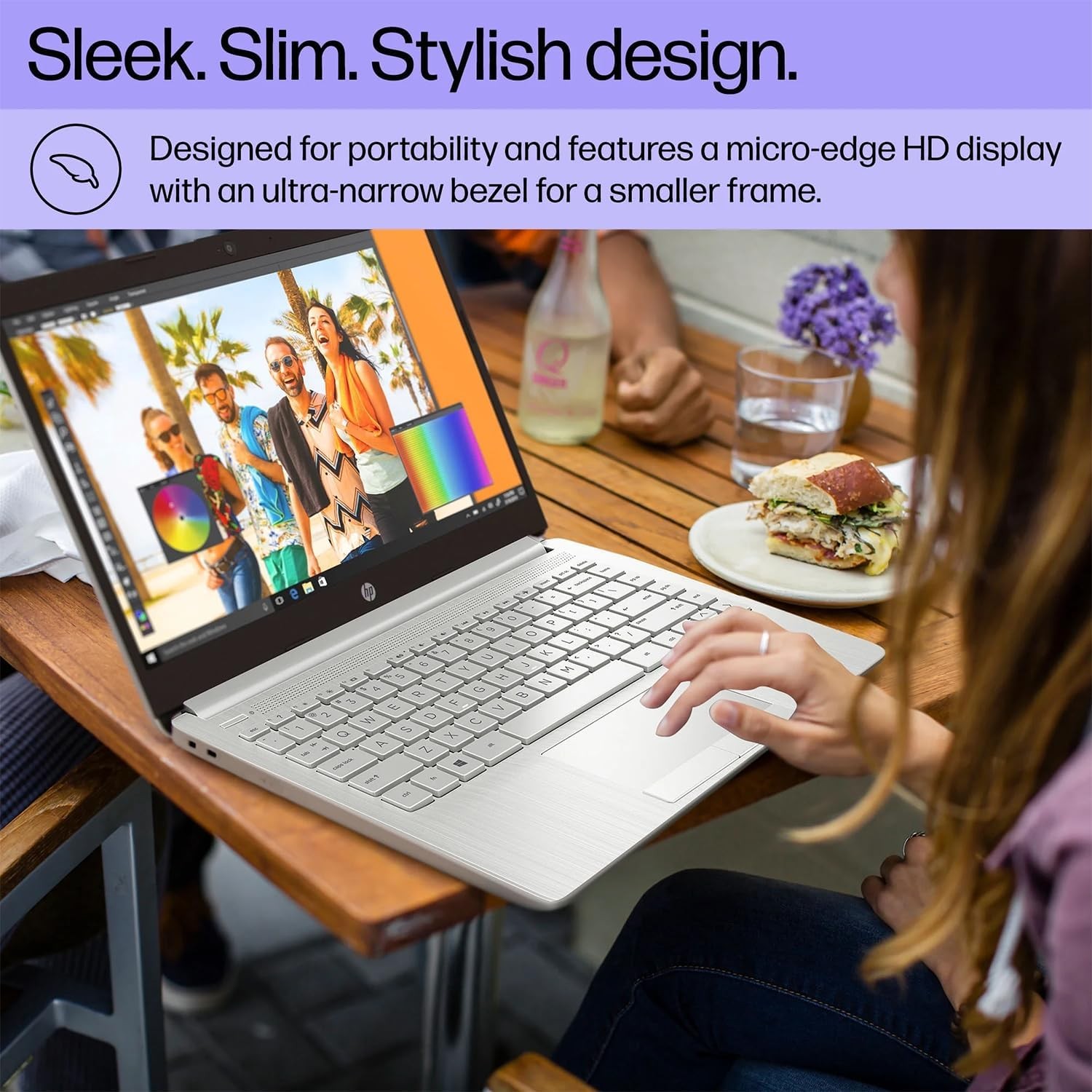 HP 14″ Ultral Light Laptop Intel Quad-Core 8GB RAM 192GB Storage(64GB eMMC+128GB