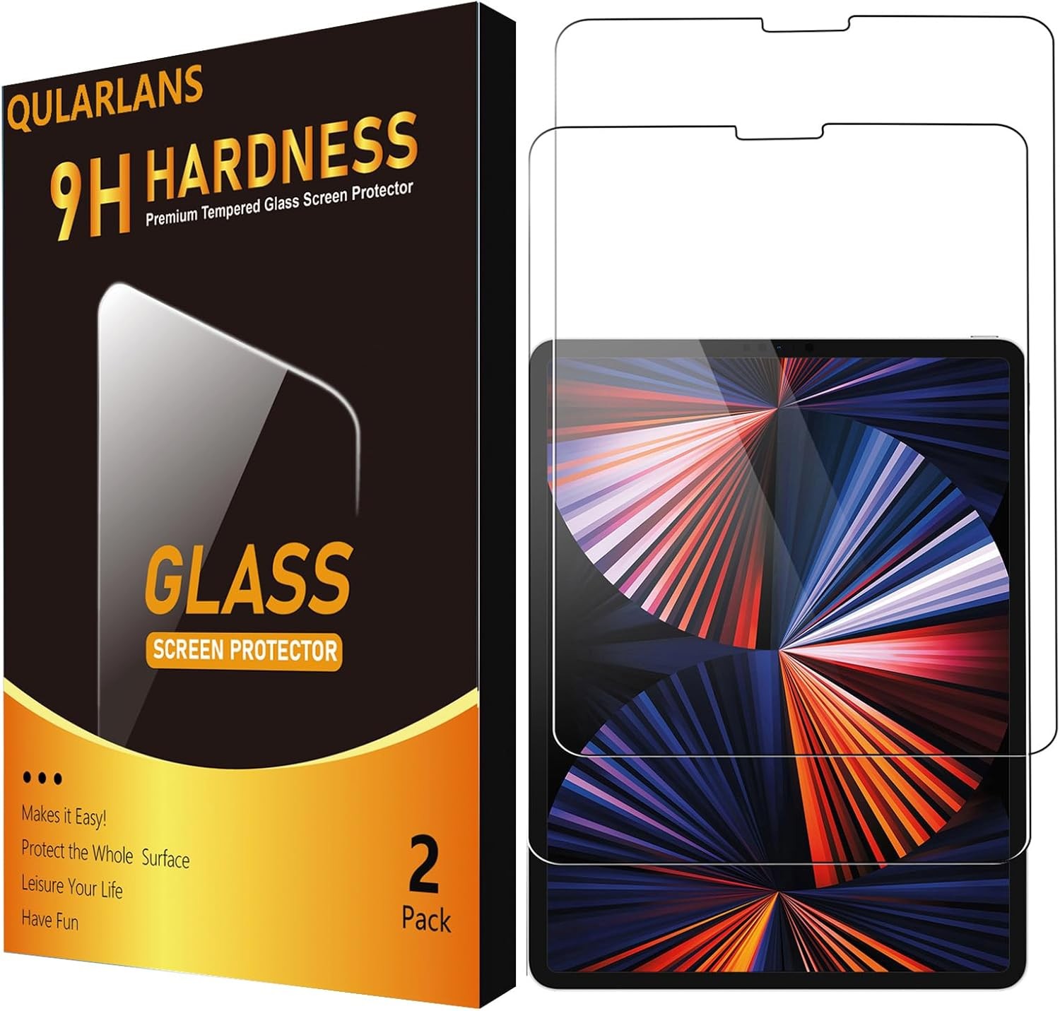 2 Pack Screen Protector for iPad Pro 12.9 Inch 6th/5th/4th/3rd Generation