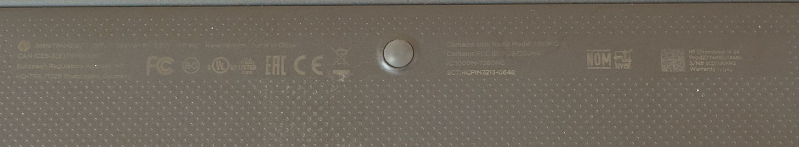 HP Chromebook 14 G4, 16GB SSD, 4GB RAM, WiFi, HP Charger, 14″ screen, Sleeve
