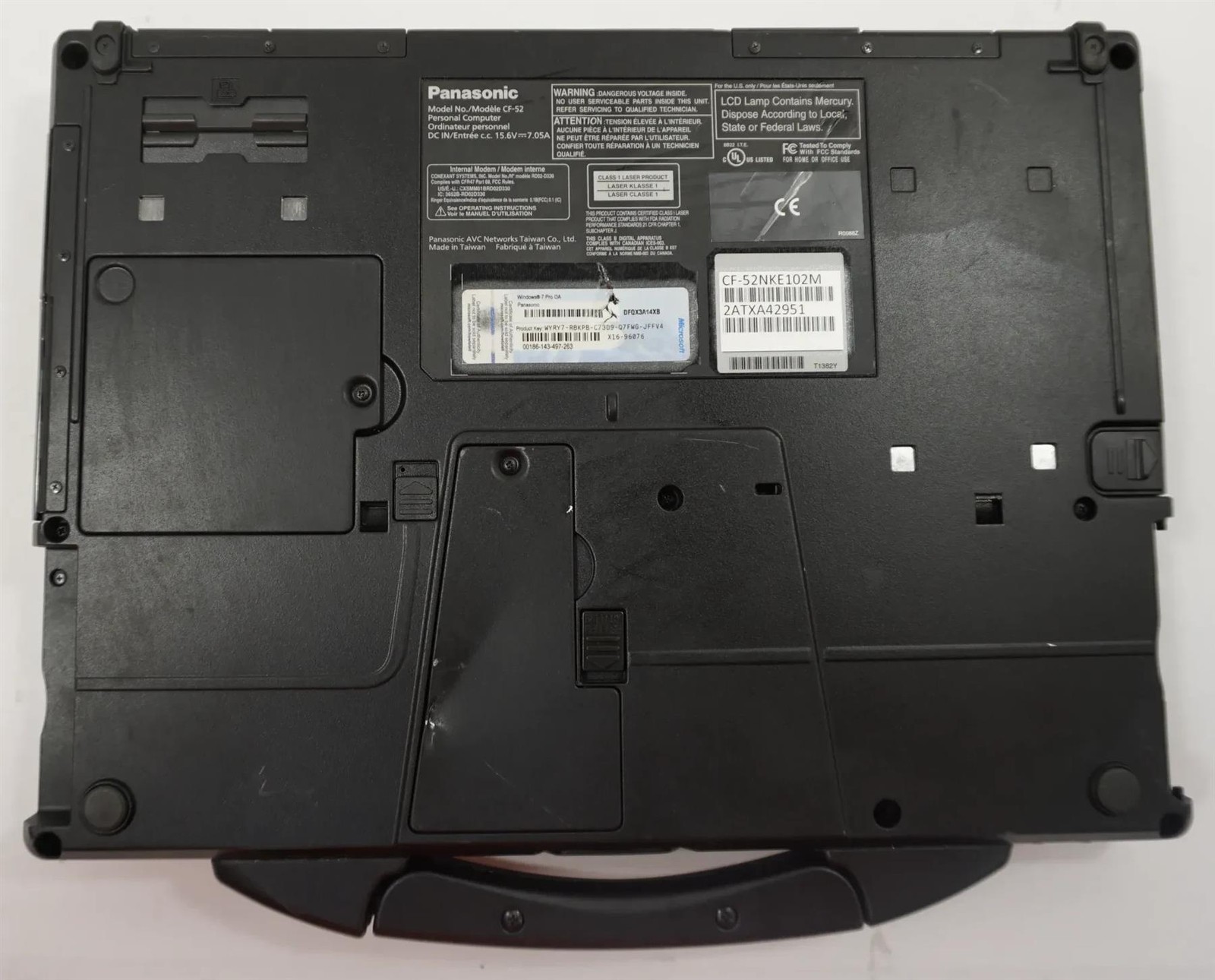 Lot of 5 Panasonic Toughbook CF-52 Intel Core i5-M540 2.53GHz 4GB – No HD