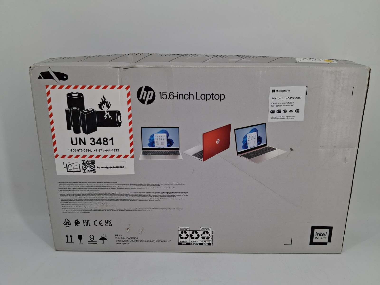 HP 15-FD0083WM Intel N200 1.00GHz LAPTOP 16GB 128GB RED – NEW