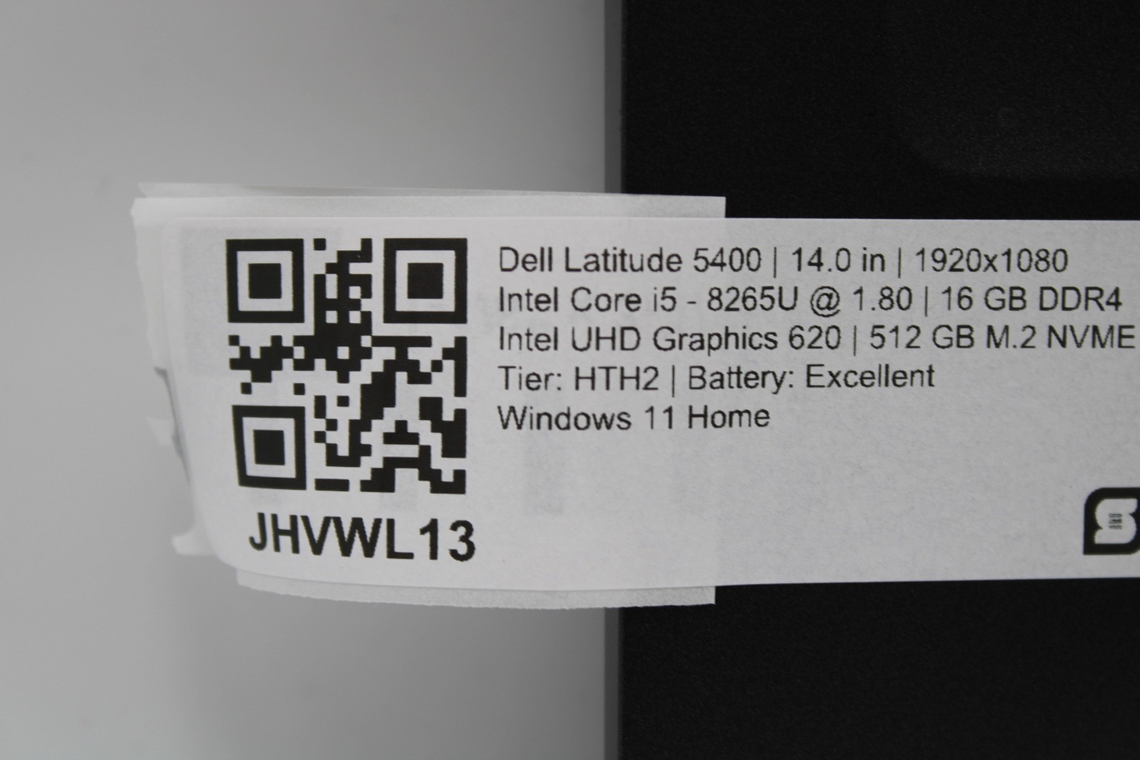 Dell Latitude 5400 i5-8265U @ 1.8 GHz 16GB RAM 512GB SSD W11H
