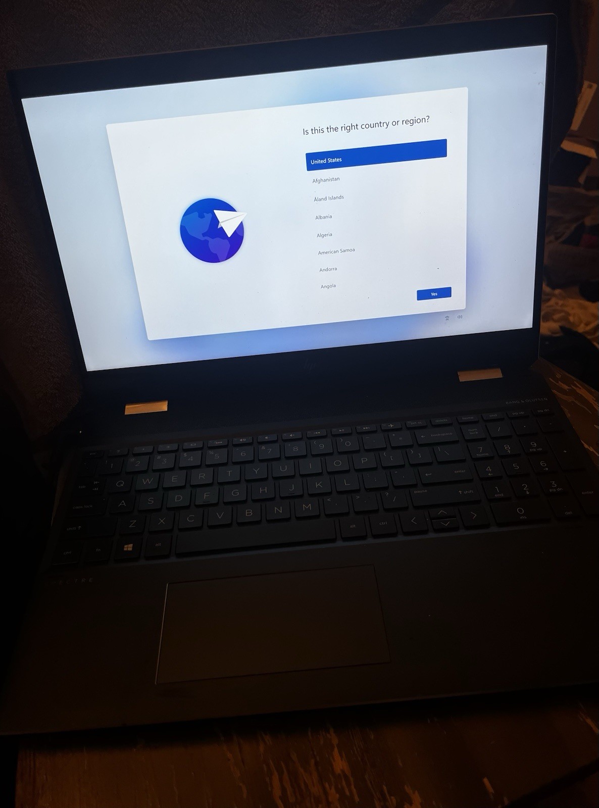 HP Spectre x360 convertible laptop
