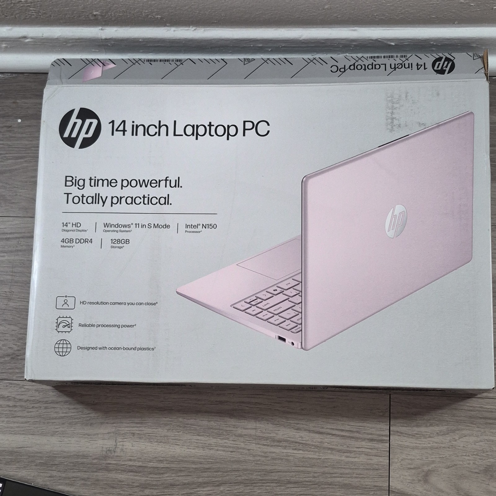 HP Laptop 14-ep2011nm 14in Pink Intel N150 4GB RAM 128GB SSD Win 11 S