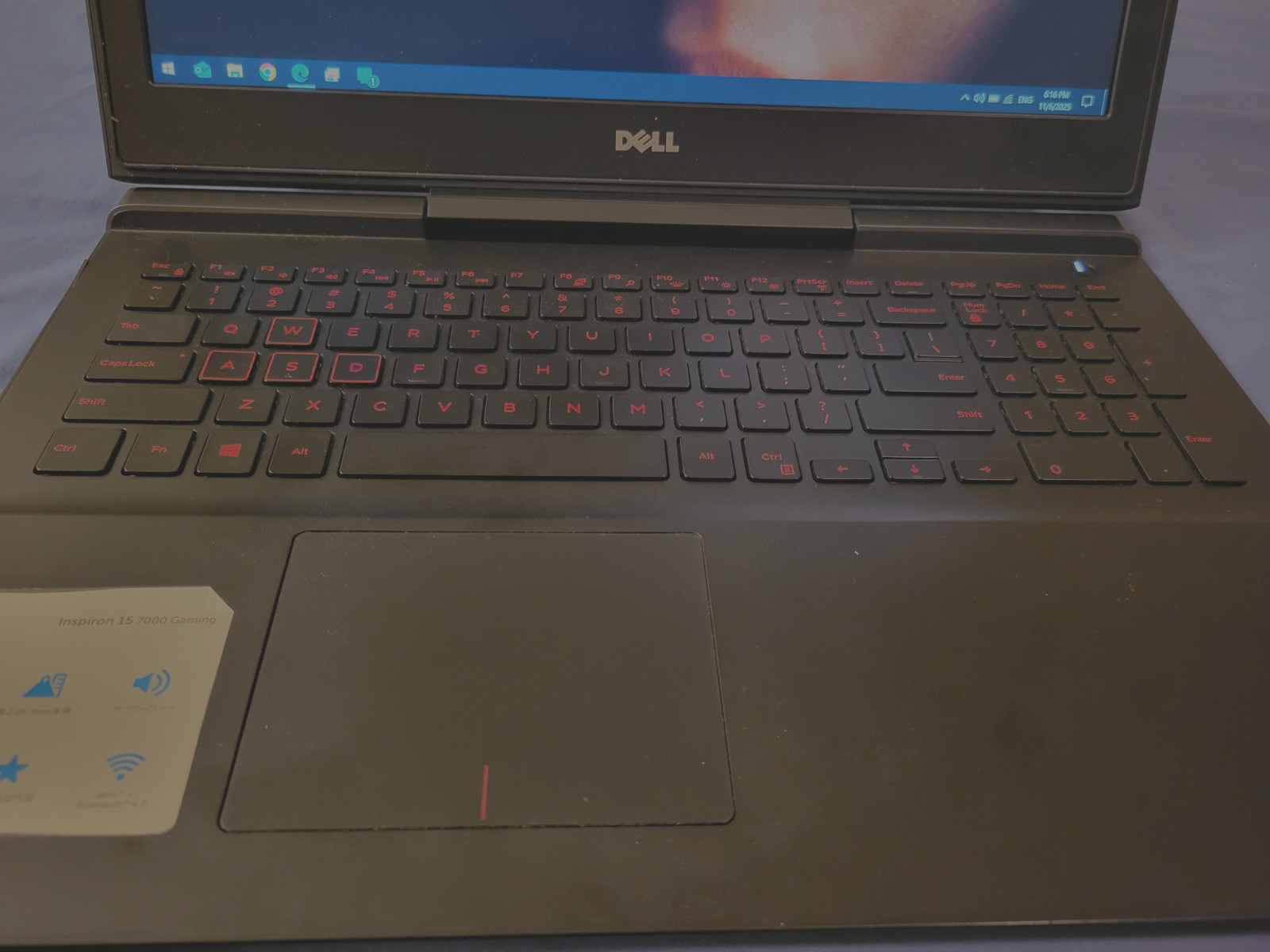 Dell Inspiron 15 7567 Gaming Laptop i5-7300HQ GTX1050Ti 16GBRAM 756GB SSD Win 10