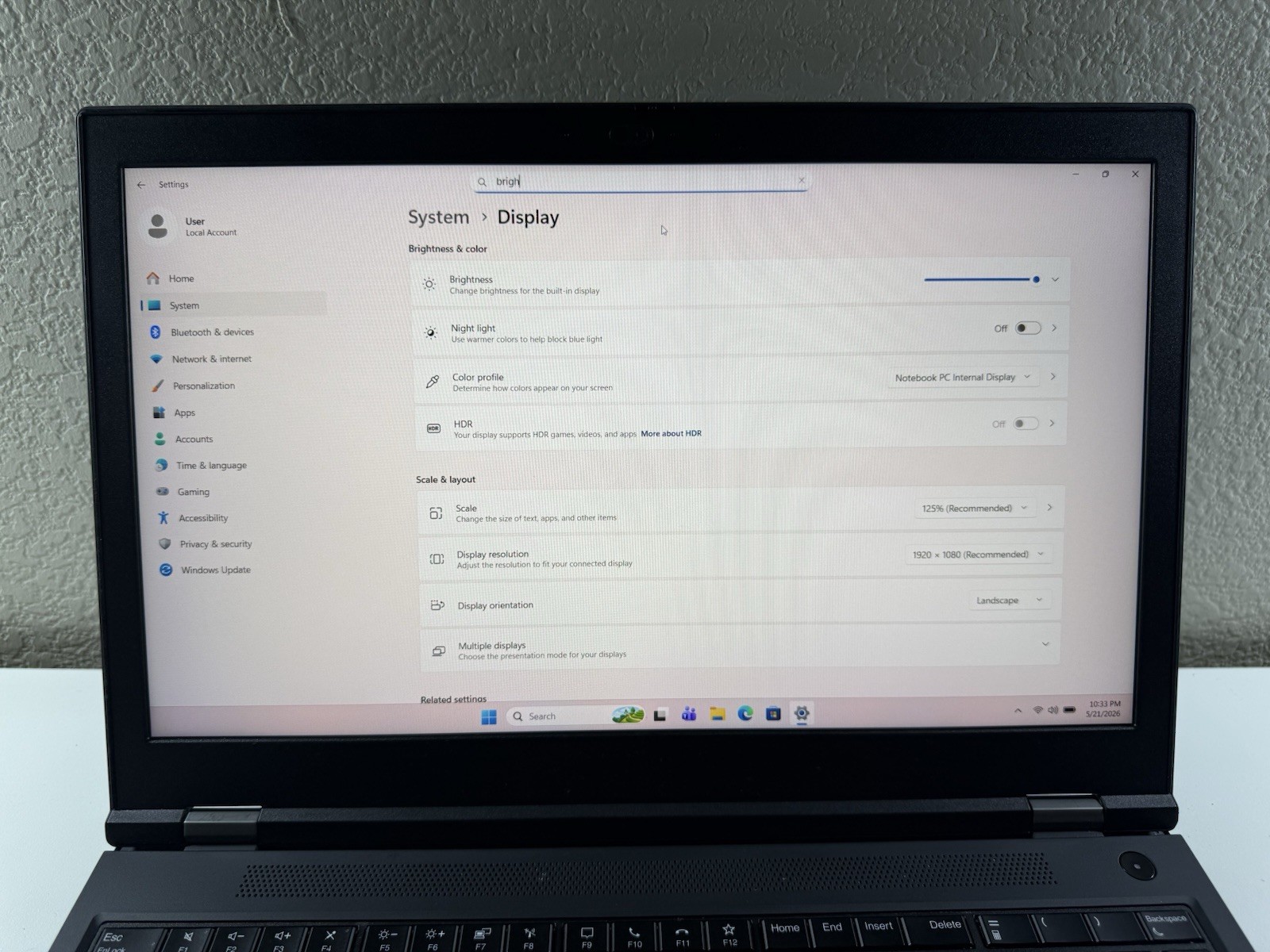 LENOVO THINKPAD P15 GEN 1 | CORE I7-10850H 256GB 16GB RAM WIN 11 NVIDIA T2000