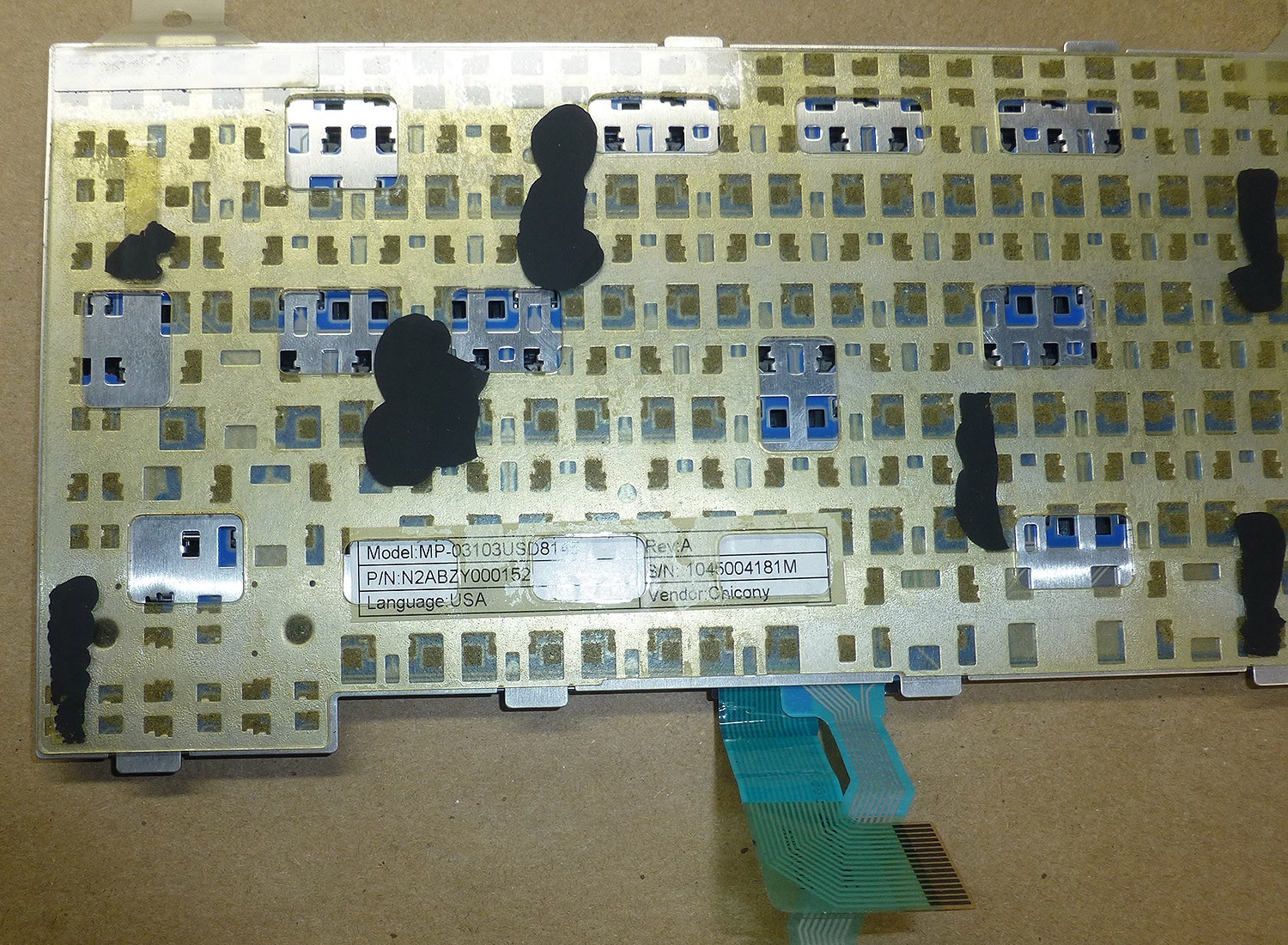 Panasonic Toughbook CF31 Replacement keyboard