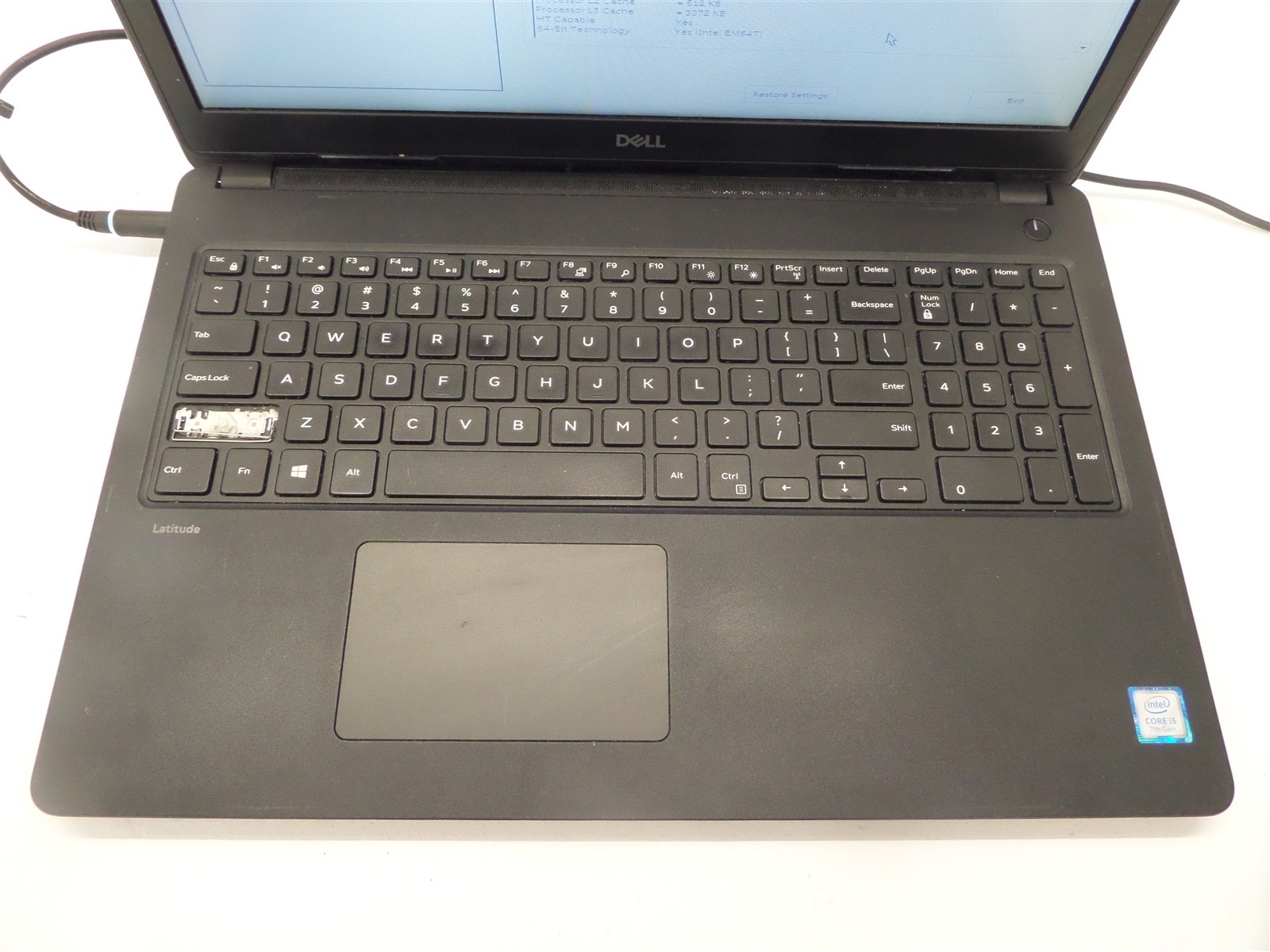 Dell Latitude 3580 15.6″ Intel Core i5 7200U 2.50GHZ 16GB RAM Laptop No HDD/OS
