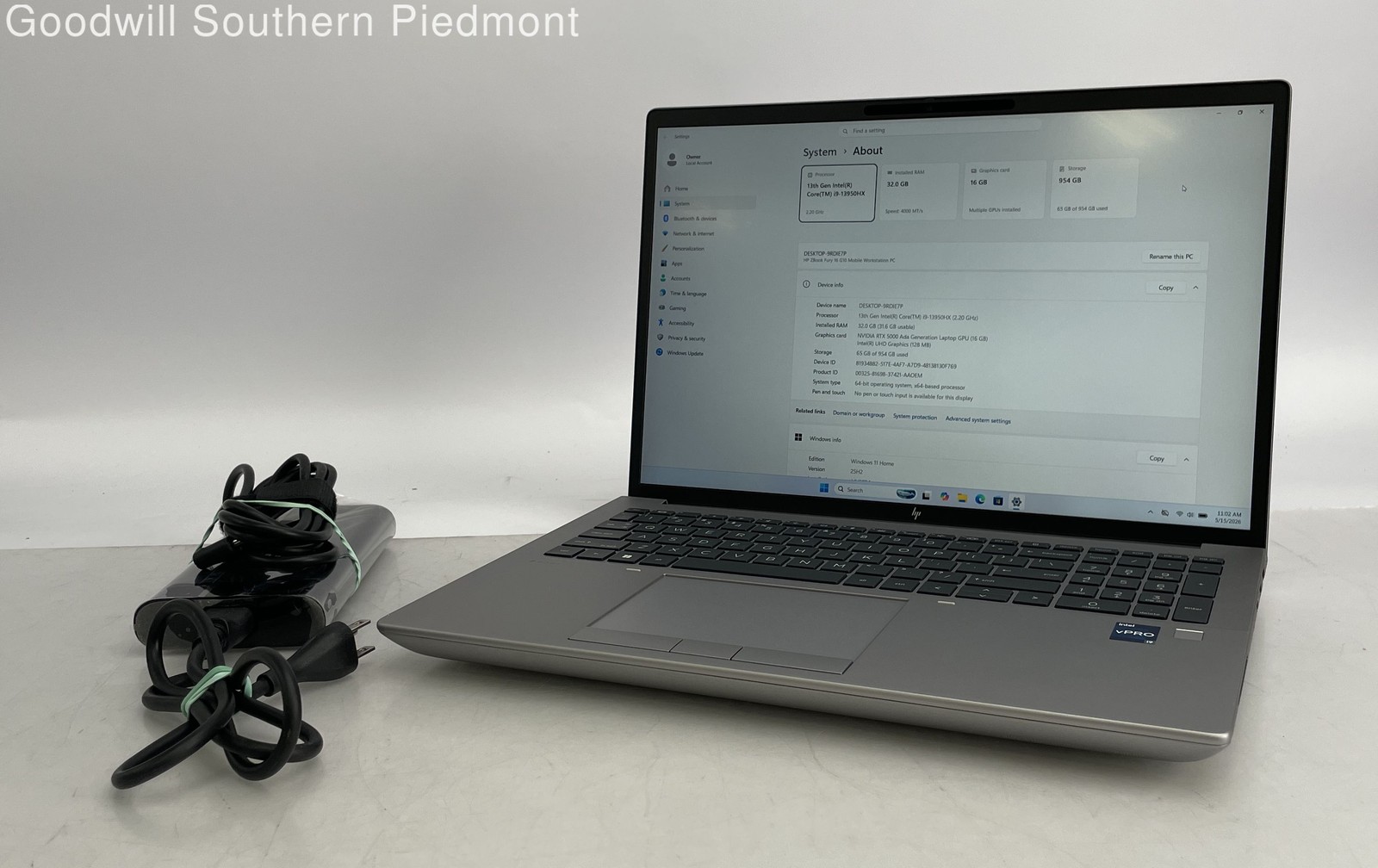 HP ZBook Fury 16 G10 Intel Core i9-13950HX 32GB RAM 1TB SSD Win 11 RTX 5000 Ada